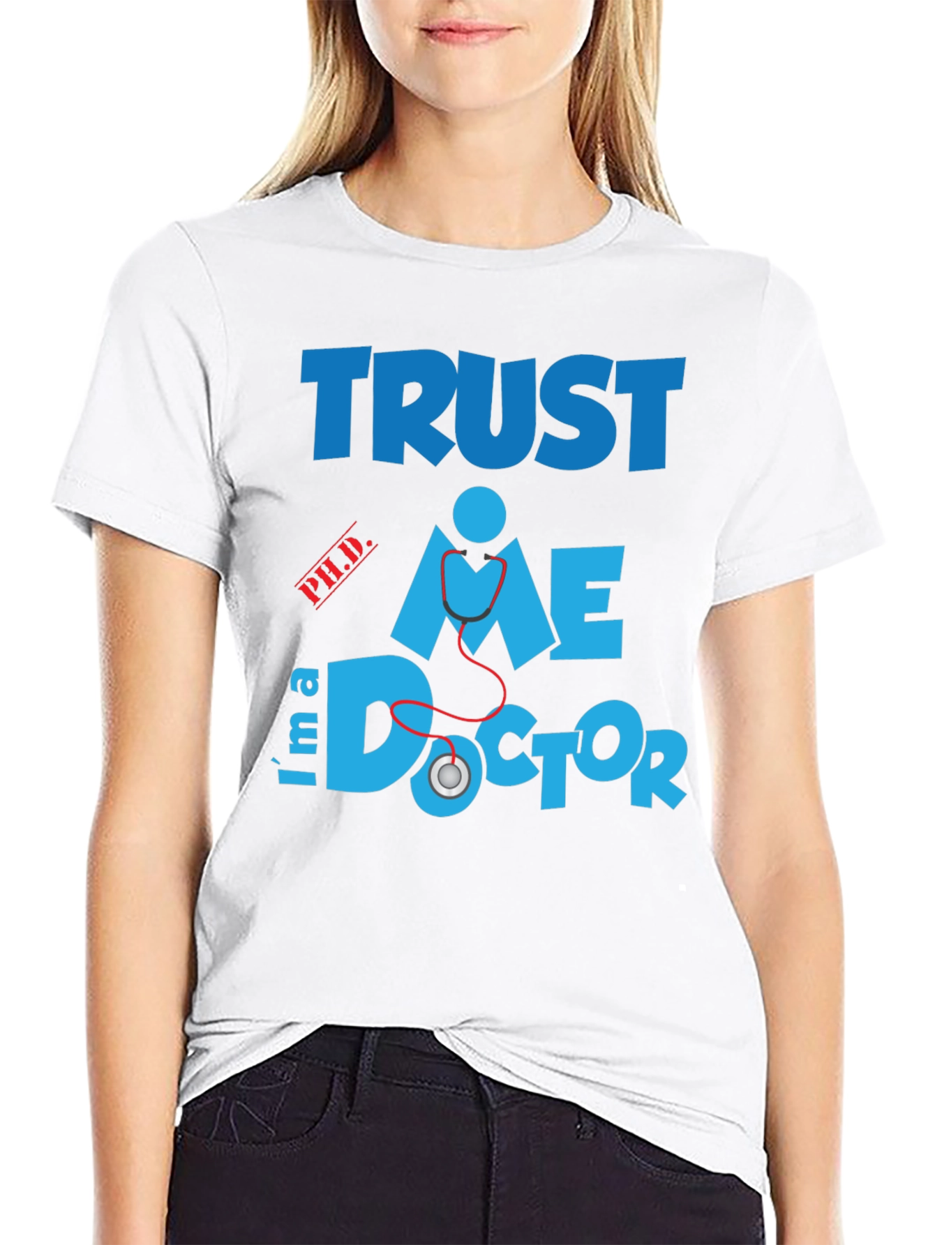 Black Trust Me Doctor T-Shirt view 9
