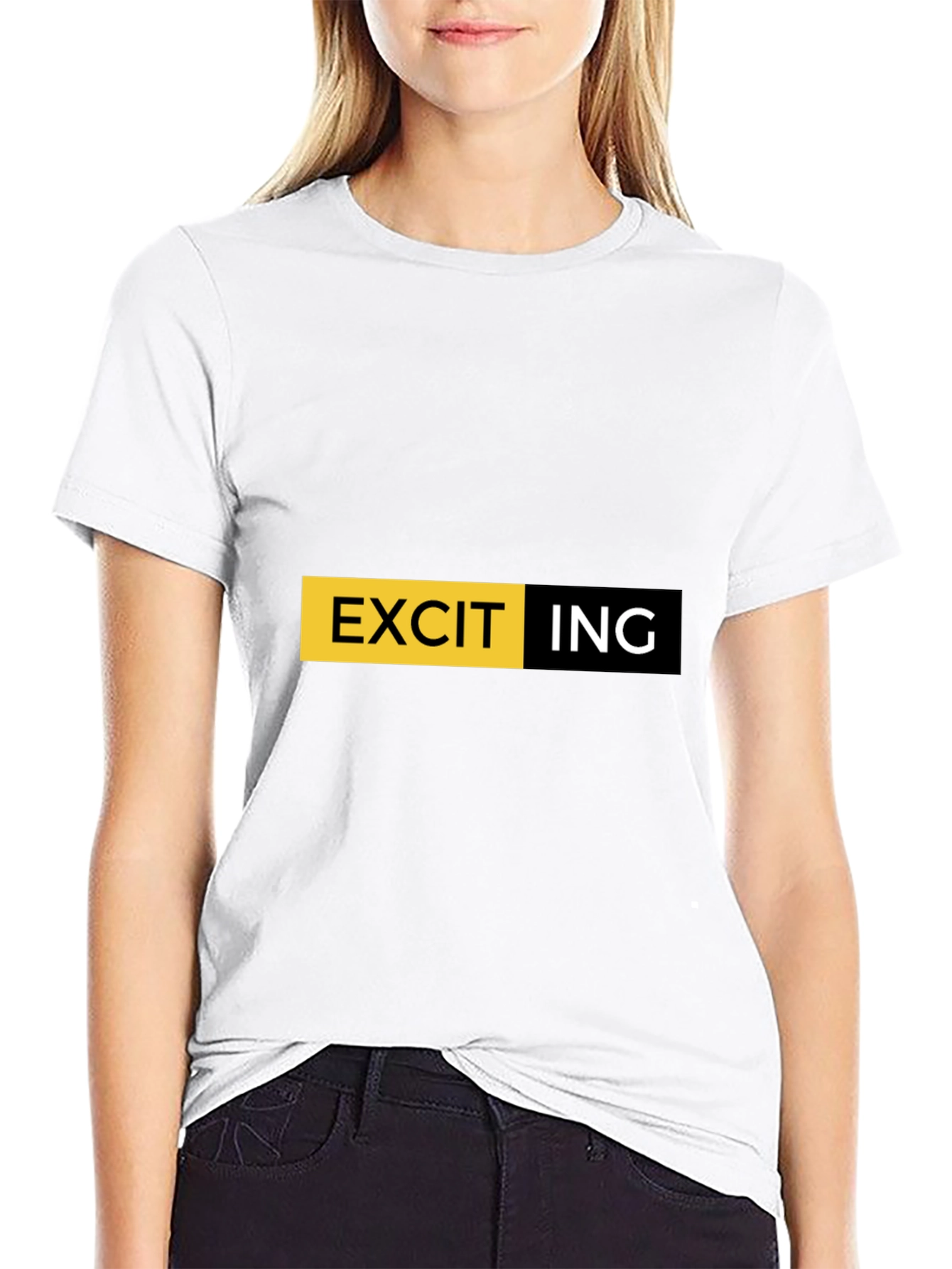 Black Exciting Graphic Print Crew Neck T-Shirt view 9