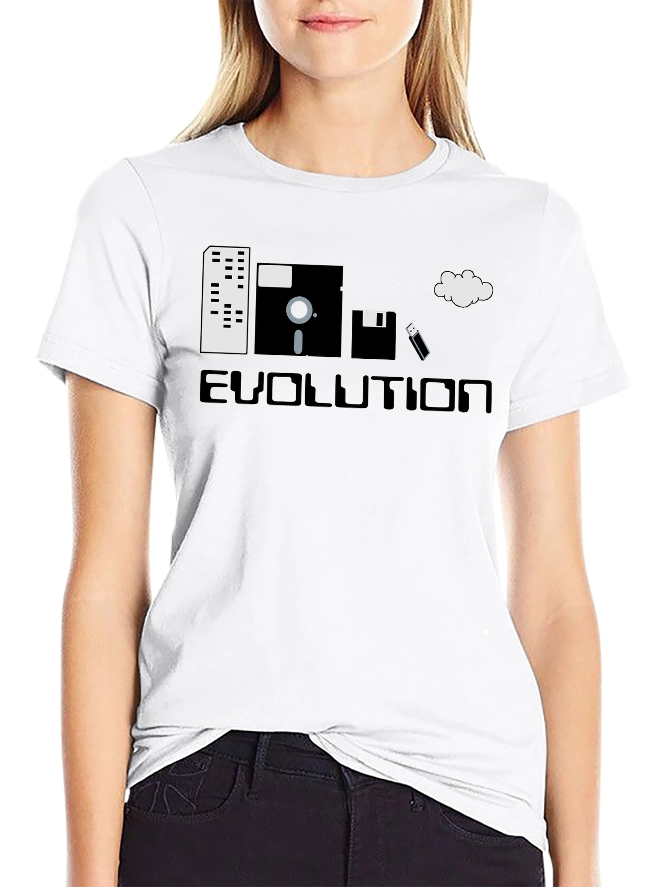 Black Evolution of Storage Black T-Shirt view 9