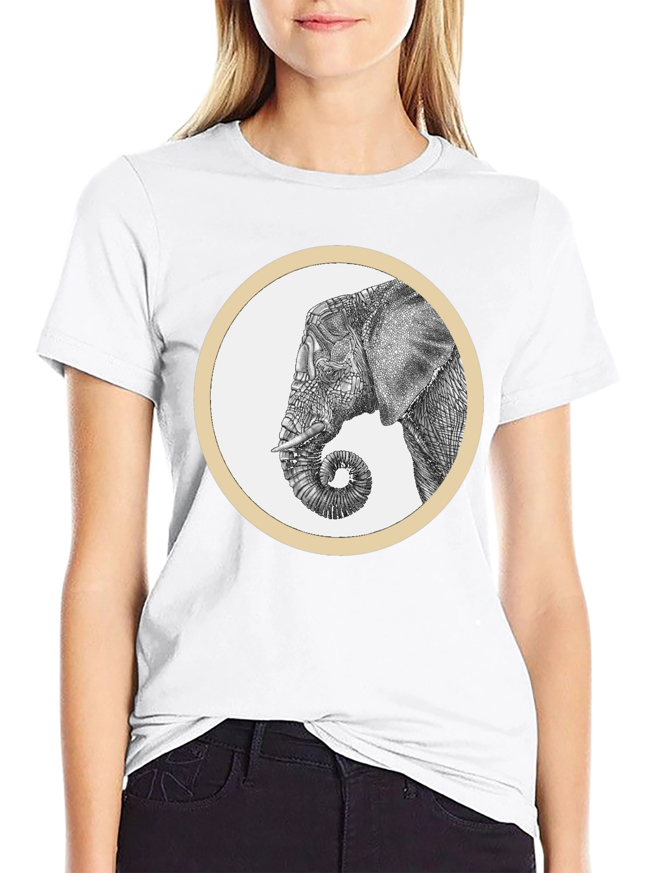 Elephant Graphic Tee - Stylish Black Cotton T-Shirt - 9