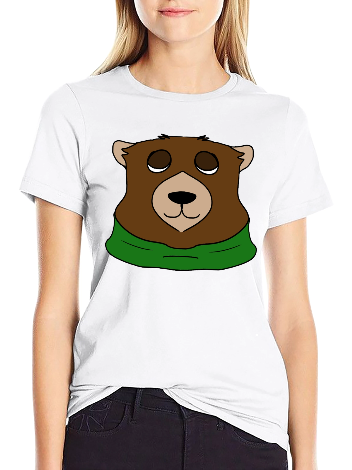 Black Bear Graphic T-Shirt - Black Casual Tee view 9