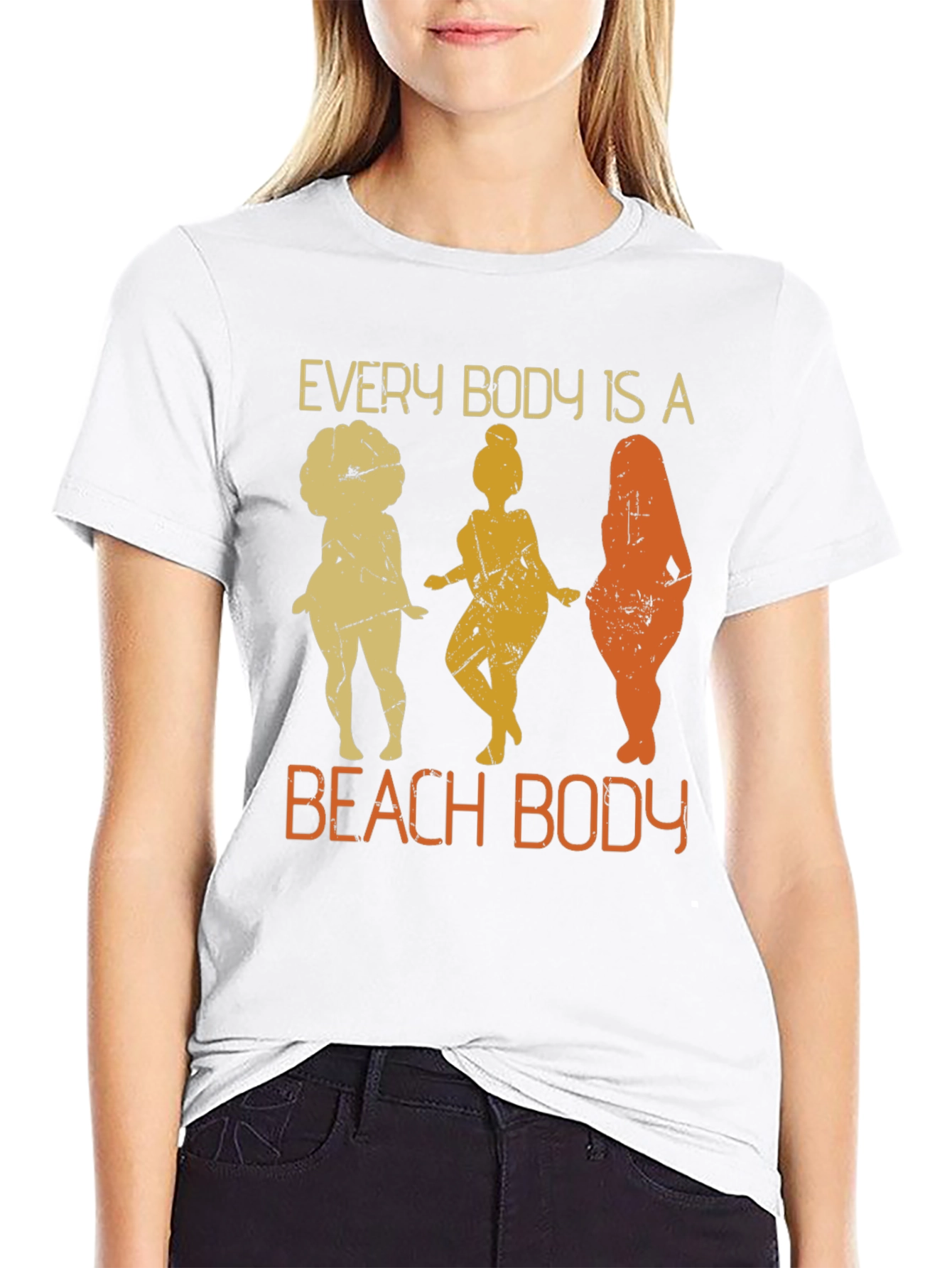 Body Positive Graphic Tee: Every Body is a Beach Body - 9