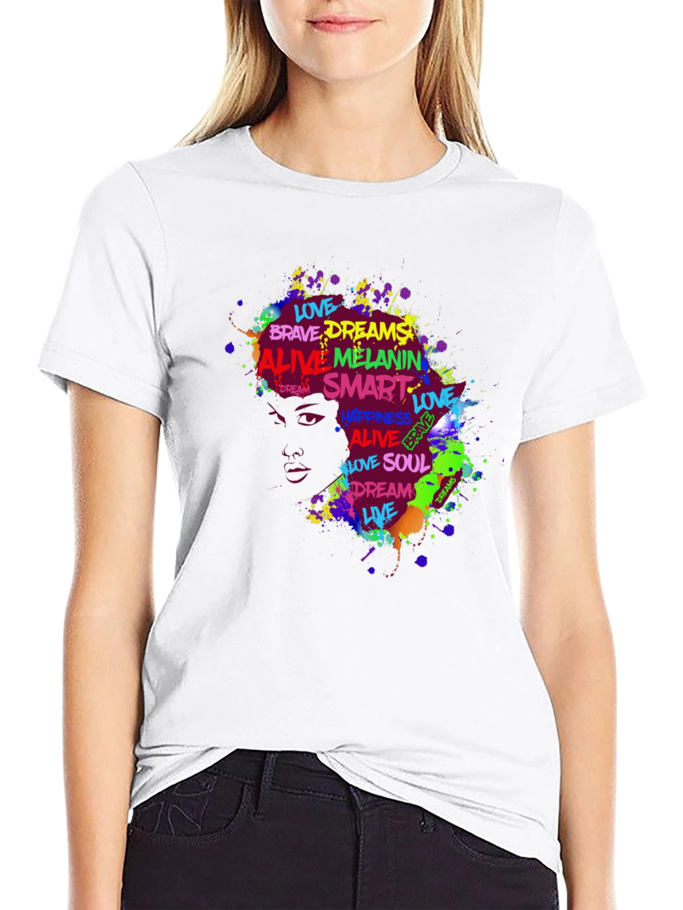 Black Melanin Magic Black T-Shirt - Express Yourself view 9