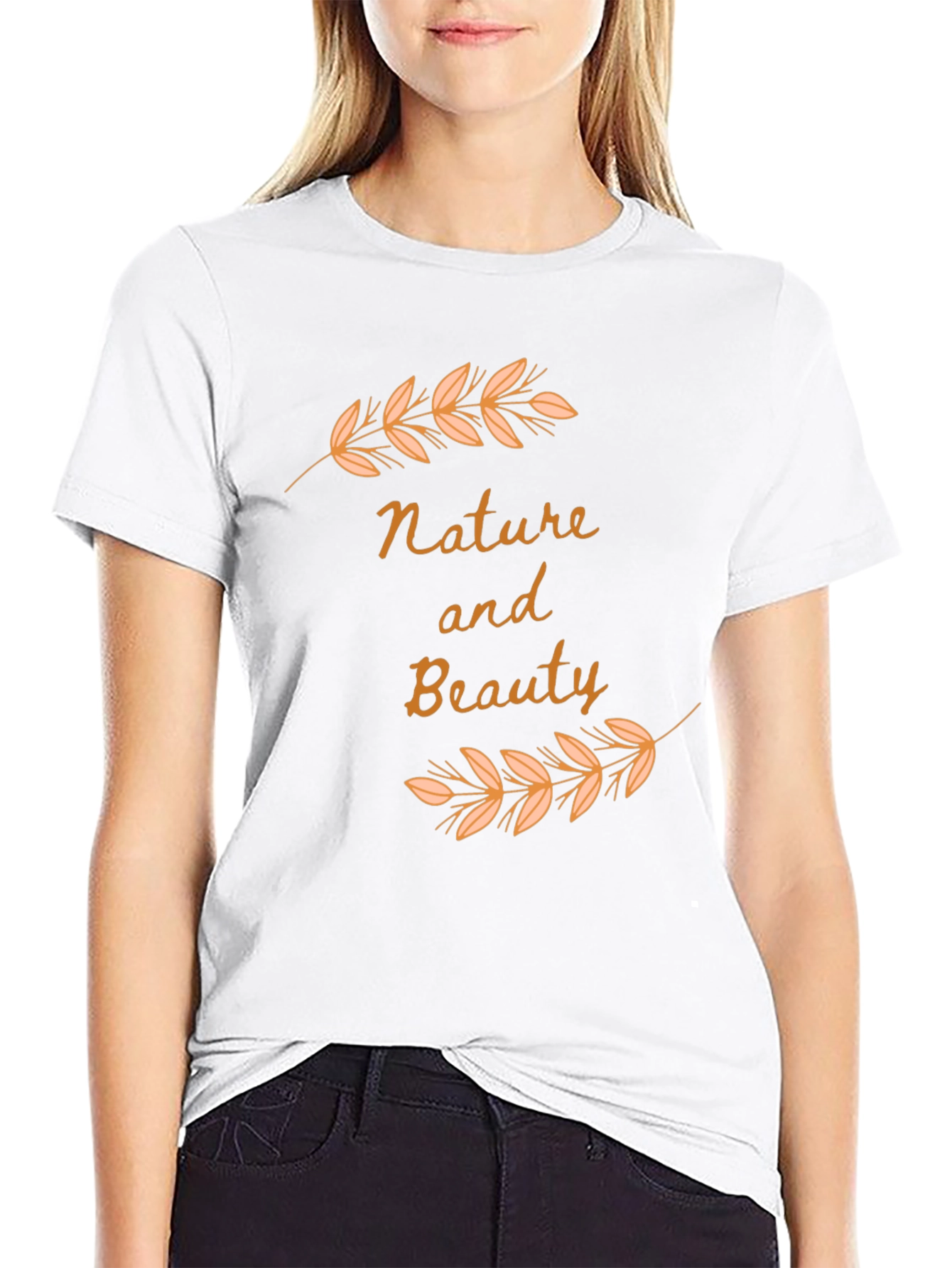 Black Nature and Beauty Black Graphic Tee view 9