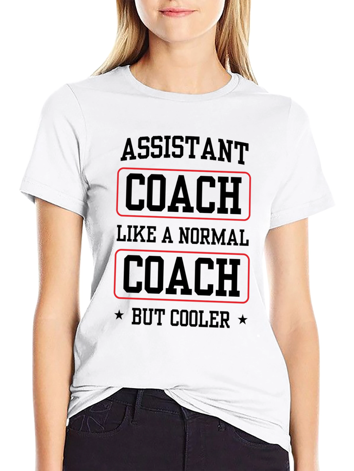 Black Assistant Coach T-Shirt - Like a Normal Coach, But Cooler! view 9