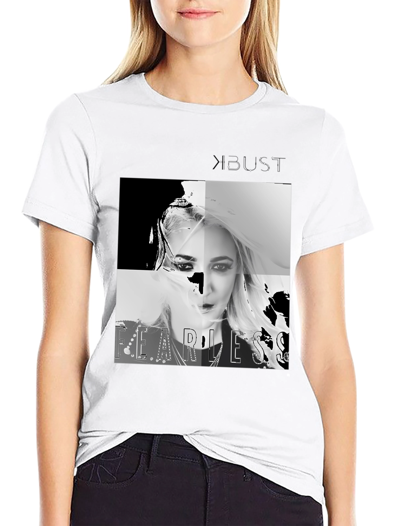 Black Fearless Graphic Tee - Men's Black T-Shirt view 9