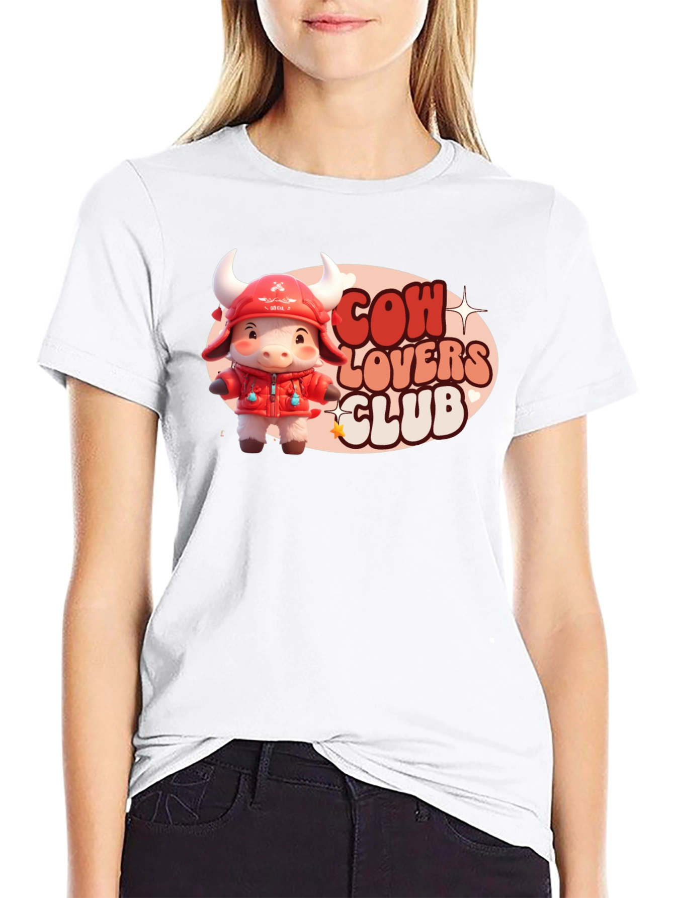 Black Cow Lovers Club Black Graphic Tee view 9