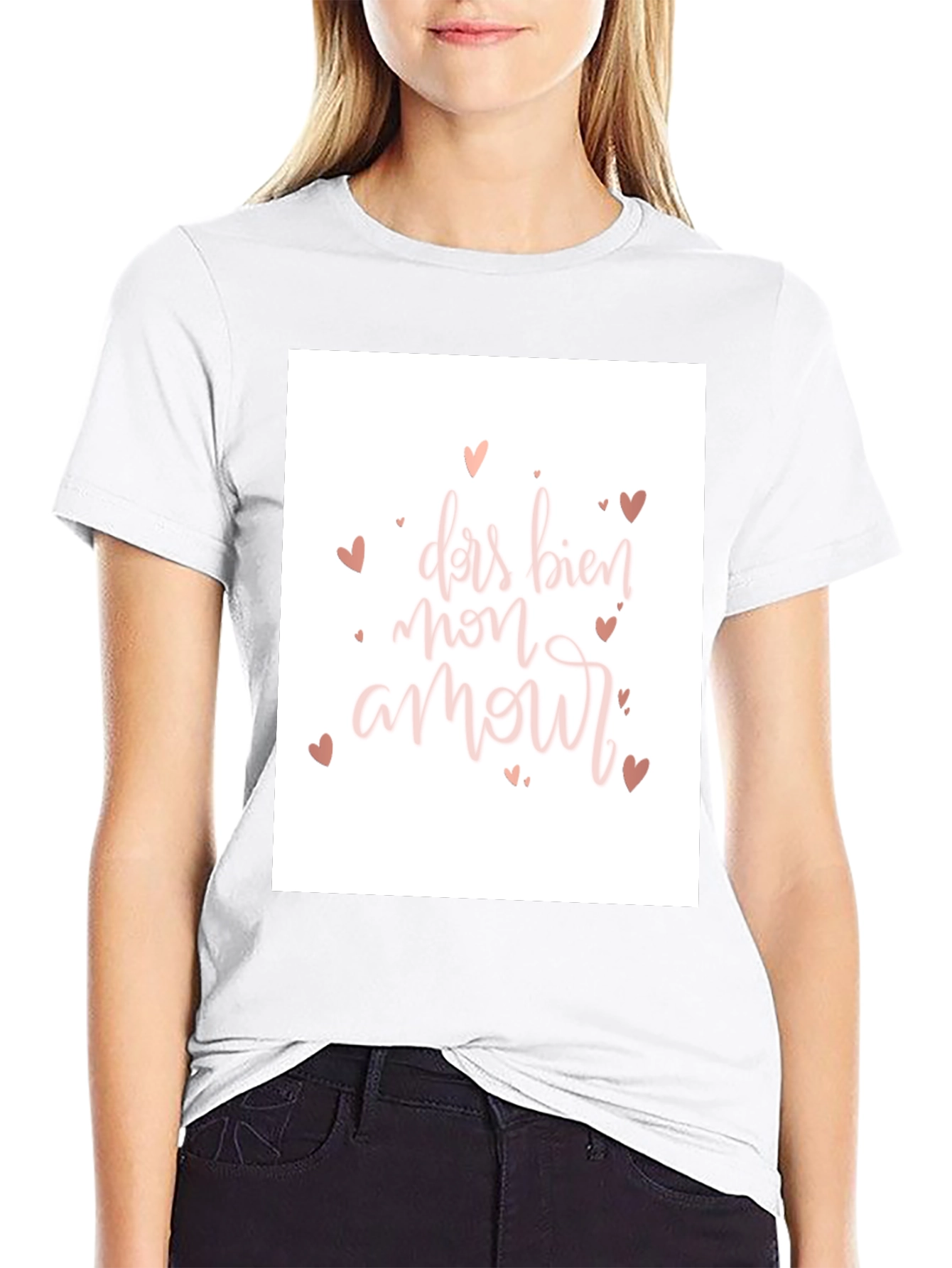 Black Dar Bien Mon Amour T-Shirt - Black view 9