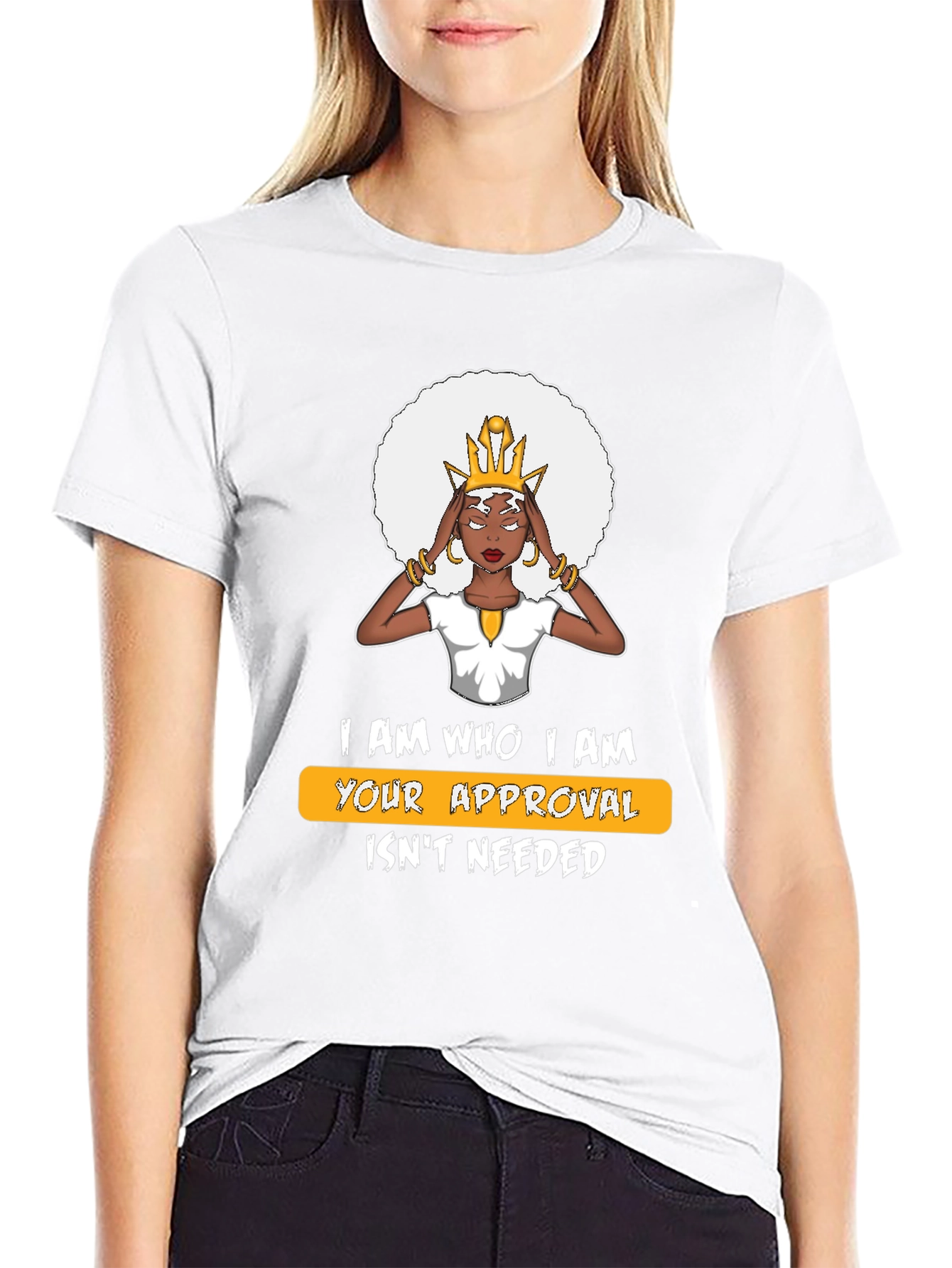 Black Empowered Woman Graphic T-Shirt view 9