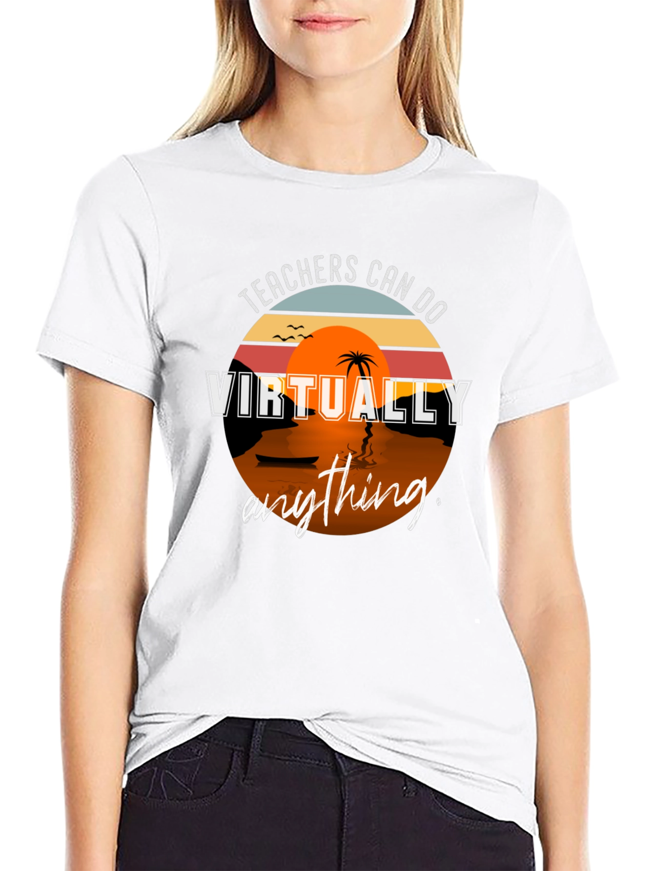 Black Teachers Can Do Virtually Anything T-Shirt view 9