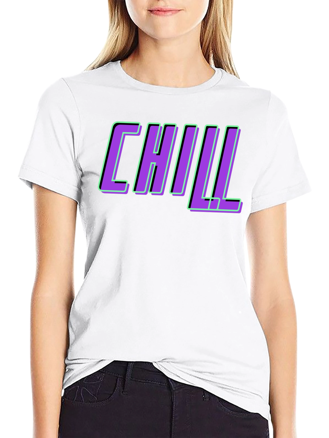 Black Chill Graphic Tee - Trendy Relaxed Fit view 9
