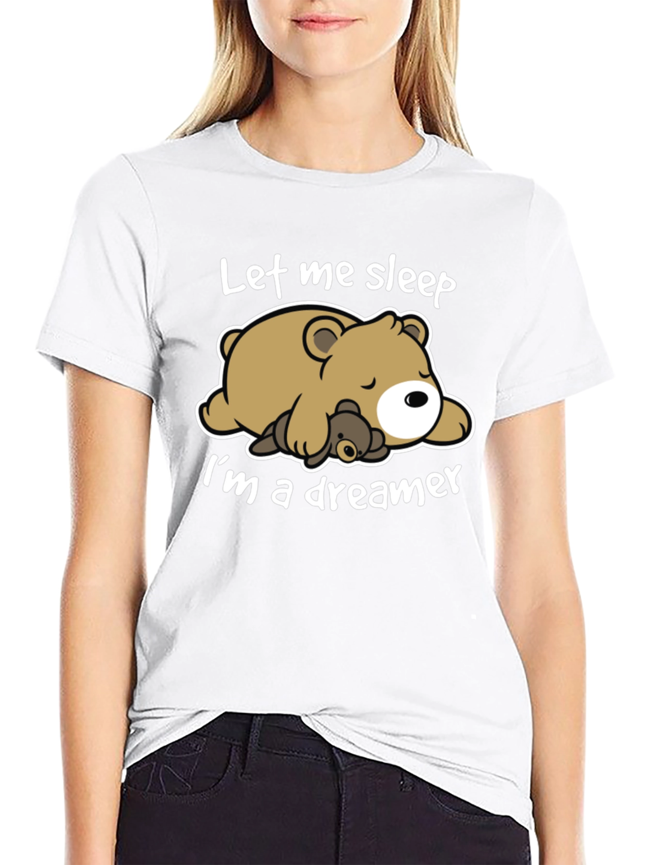 Black Let Me Sleep T-Shirt - Bear Dreamer Tee view 9