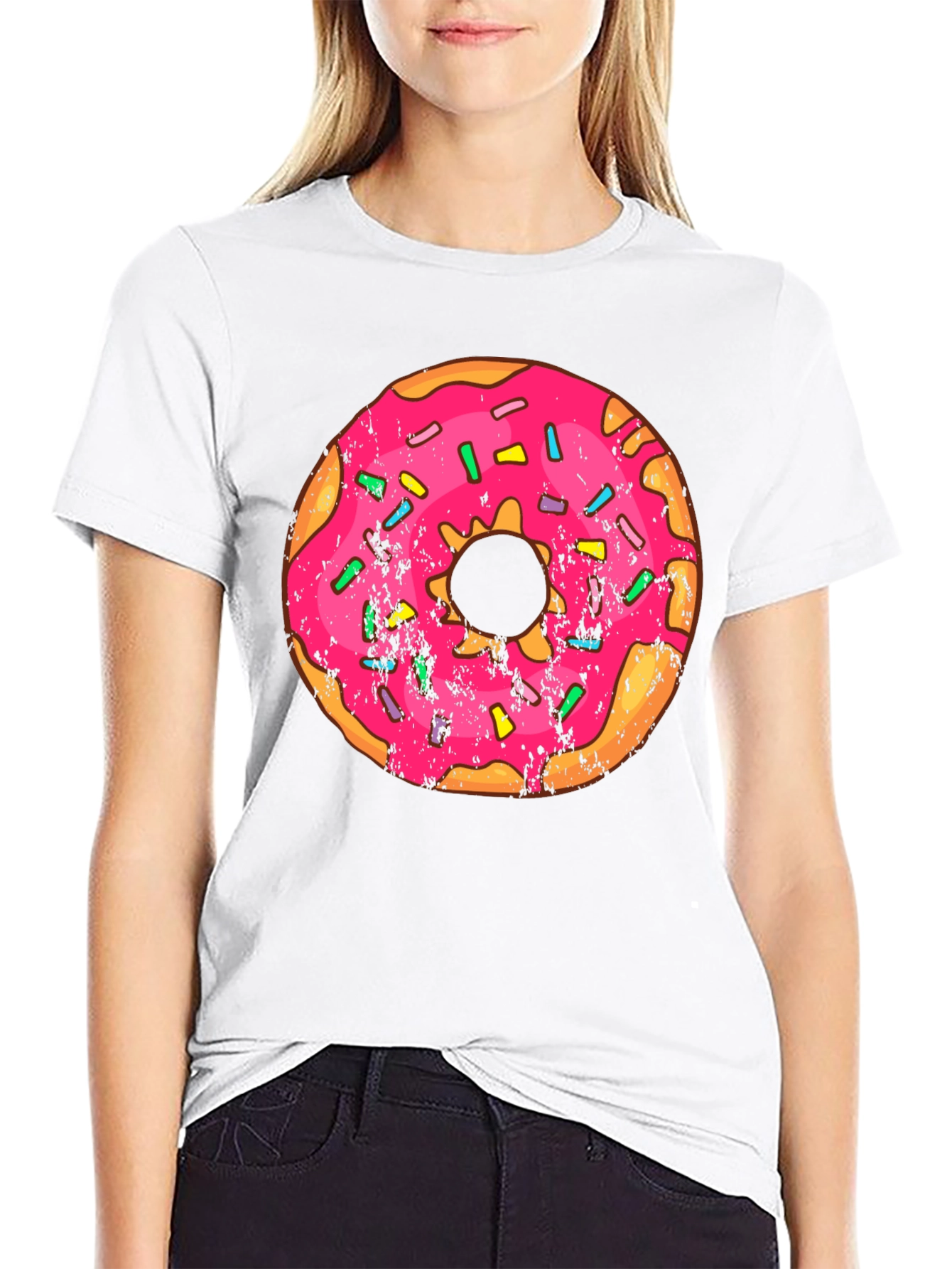 Black Donut Graphic T-Shirt - Sweet Treat Fashion view 9