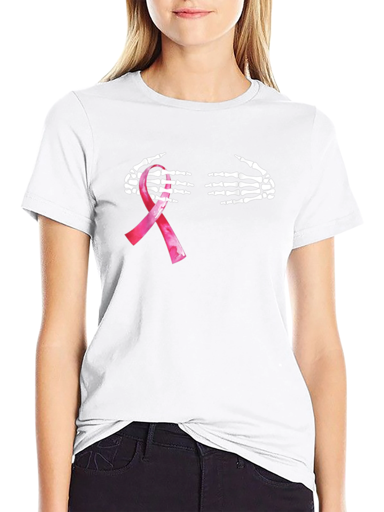 Black Breast Cancer Awareness T-Shirt view 9