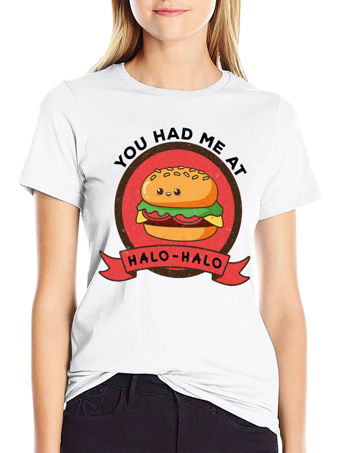 Black You Had Me At Halo-Halo T-Shirt - Funny Foodie Tee view 9