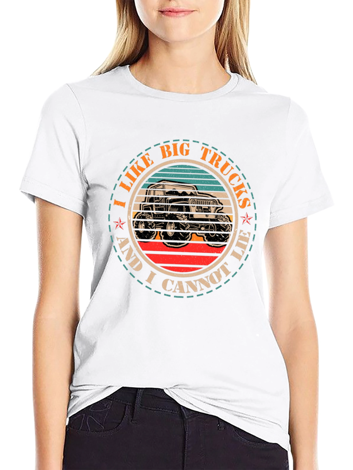 Black I Like Big Trucks T-Shirt view 9
