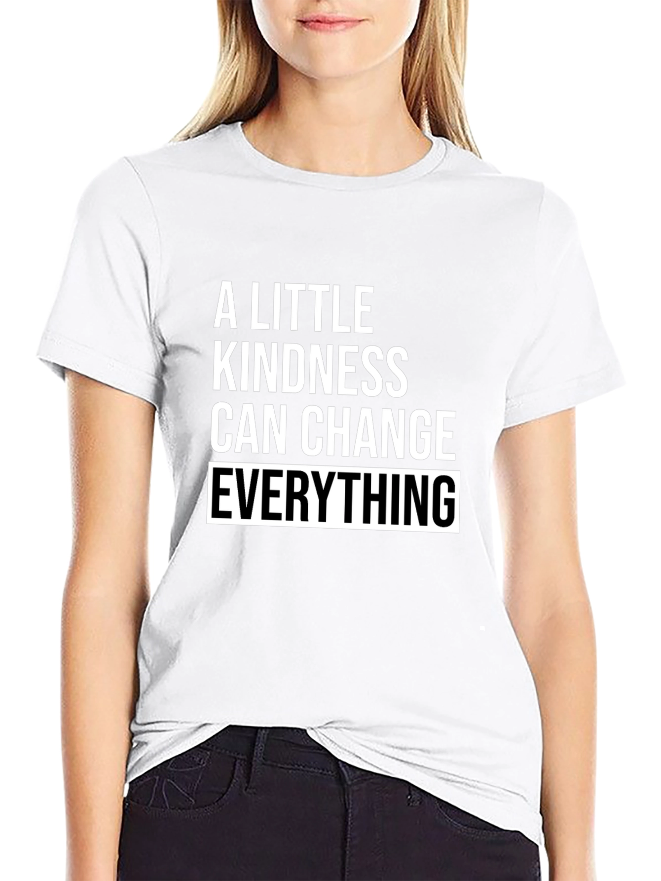 Black Kindness Changes Everything T-Shirt - Inspiring Message view 9