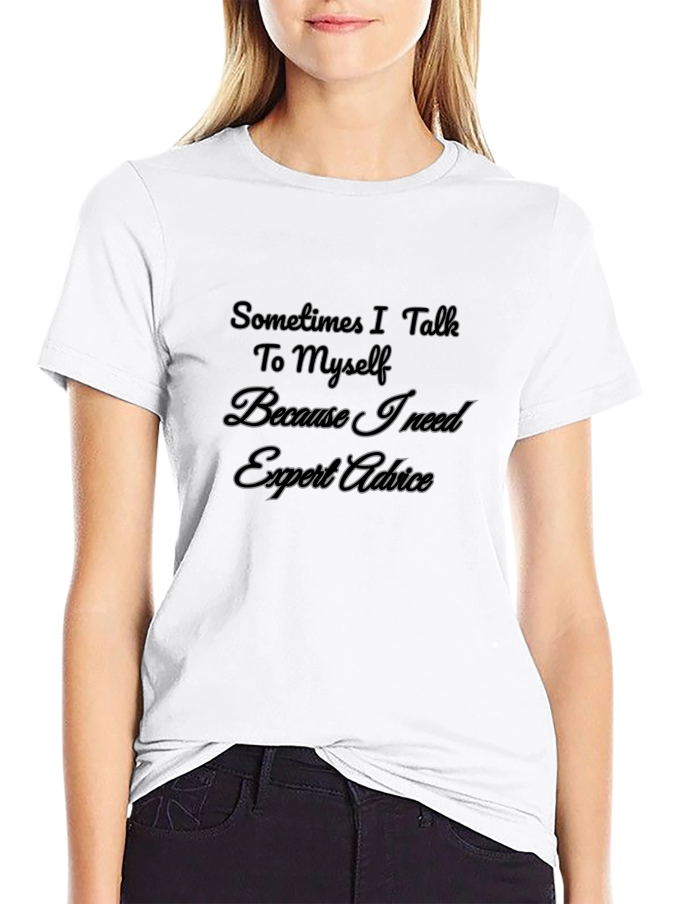Black Funny Sarcastic Advice Graphic T-Shirt view 9