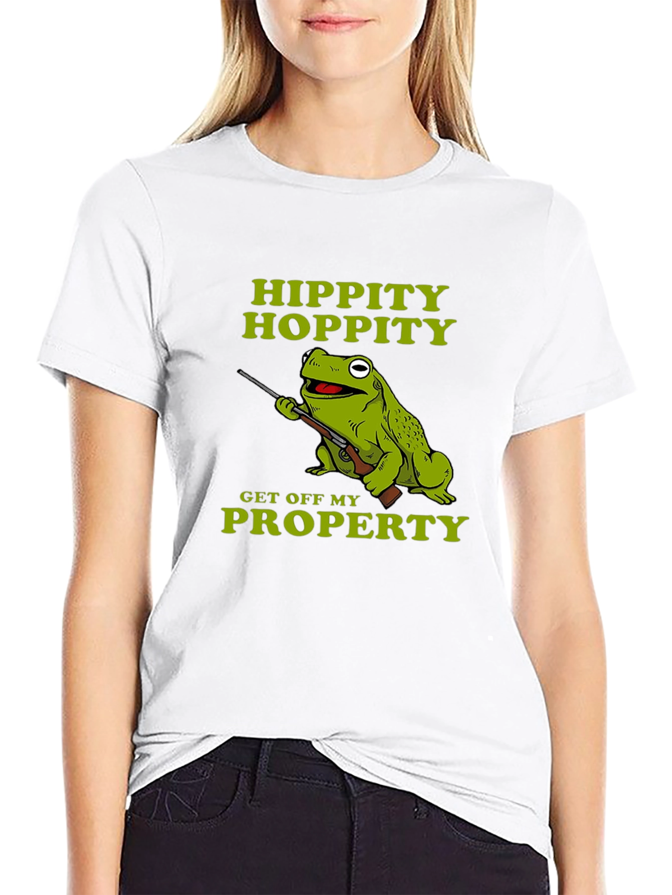Black Hippity Hoppity Frog T-Shirt view 9