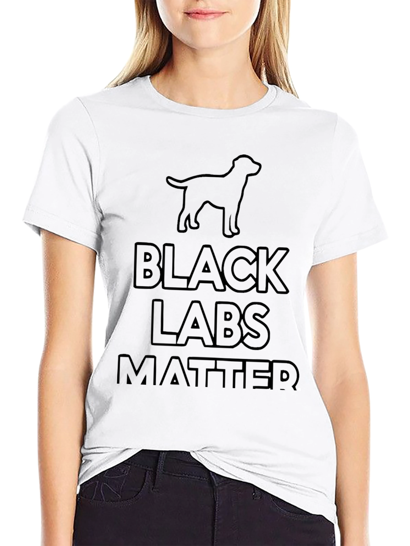 Black Black Labs Matter T-Shirt - Dog Lover Tee view 9