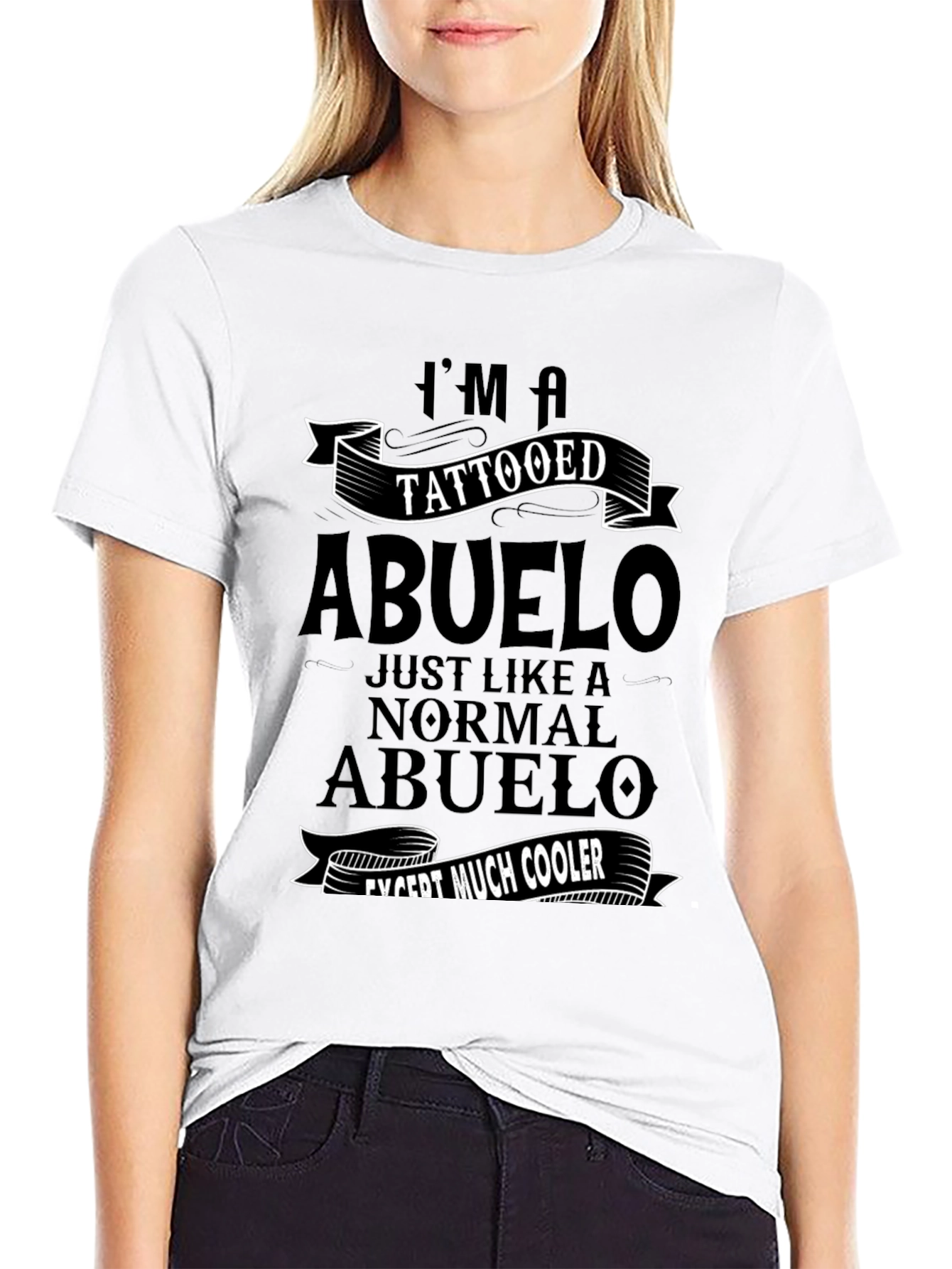 Black Tattooed Abuelo Graphic Tee view 9