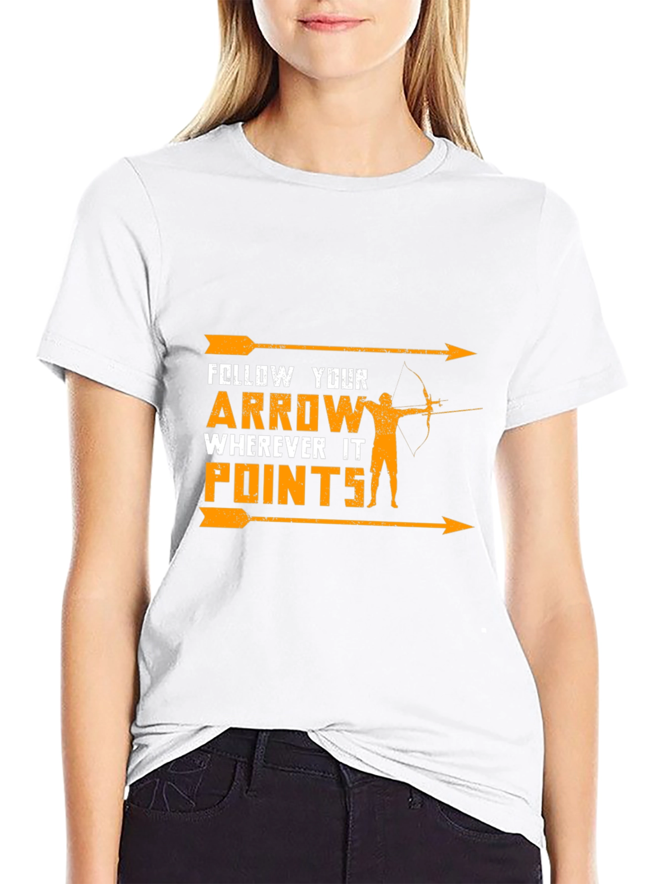 Black Follow Your Arrow Graphic Tee view 9