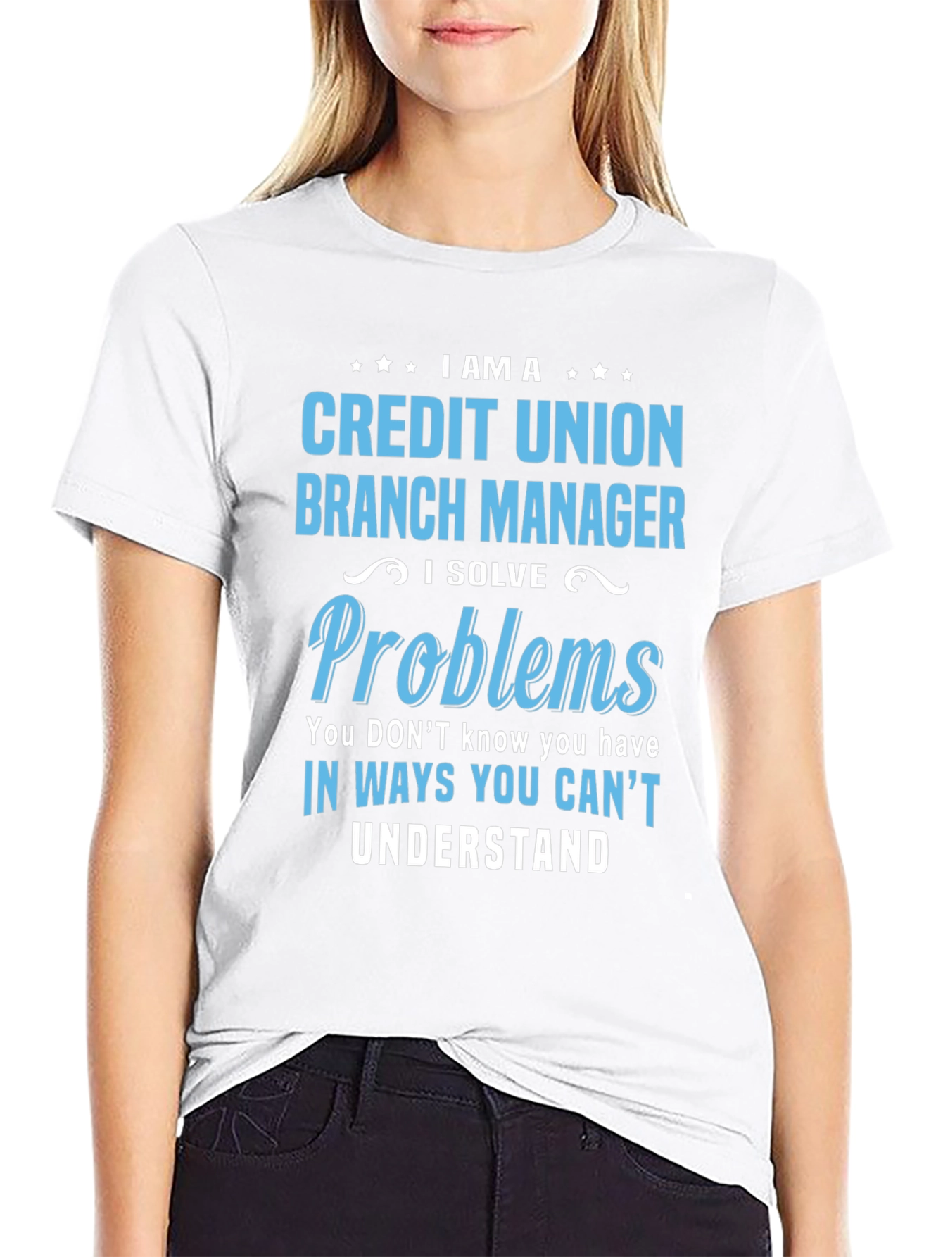 Black Credit Union Branch Manager T-Shirt view 9