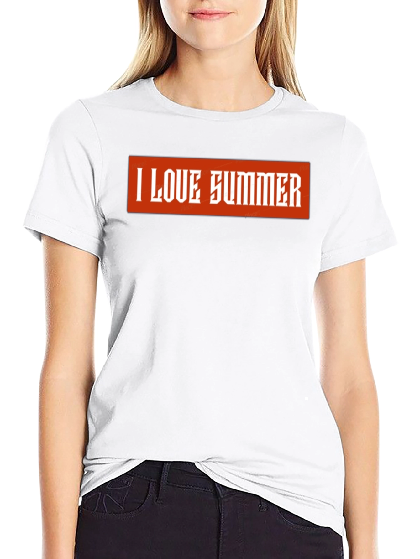 Black I Love Summer Graphic Tee - Short Sleeve view 9