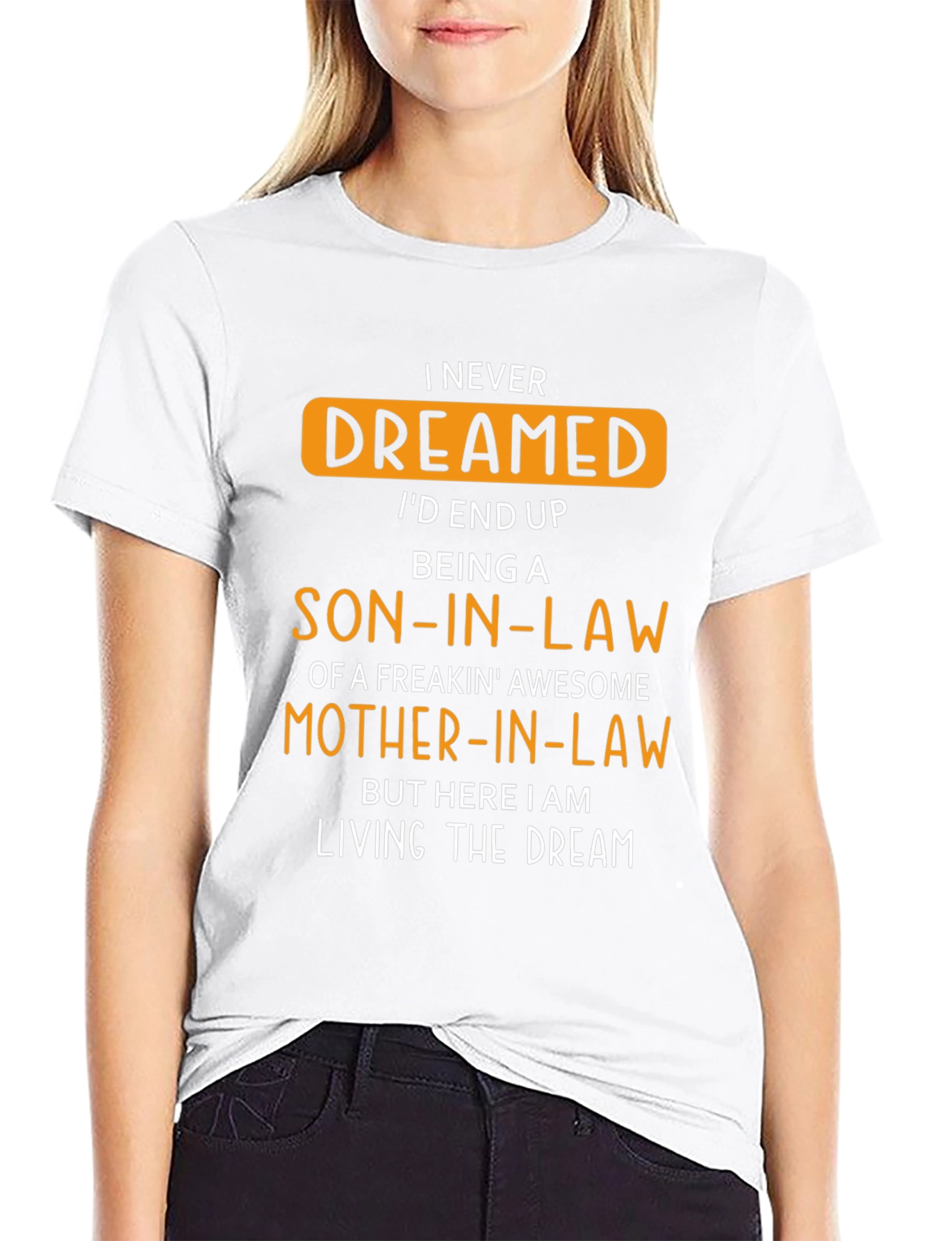Black Funny Son-in-Law Freakin' Awesome Mother-in-Law T-Shirt view 9