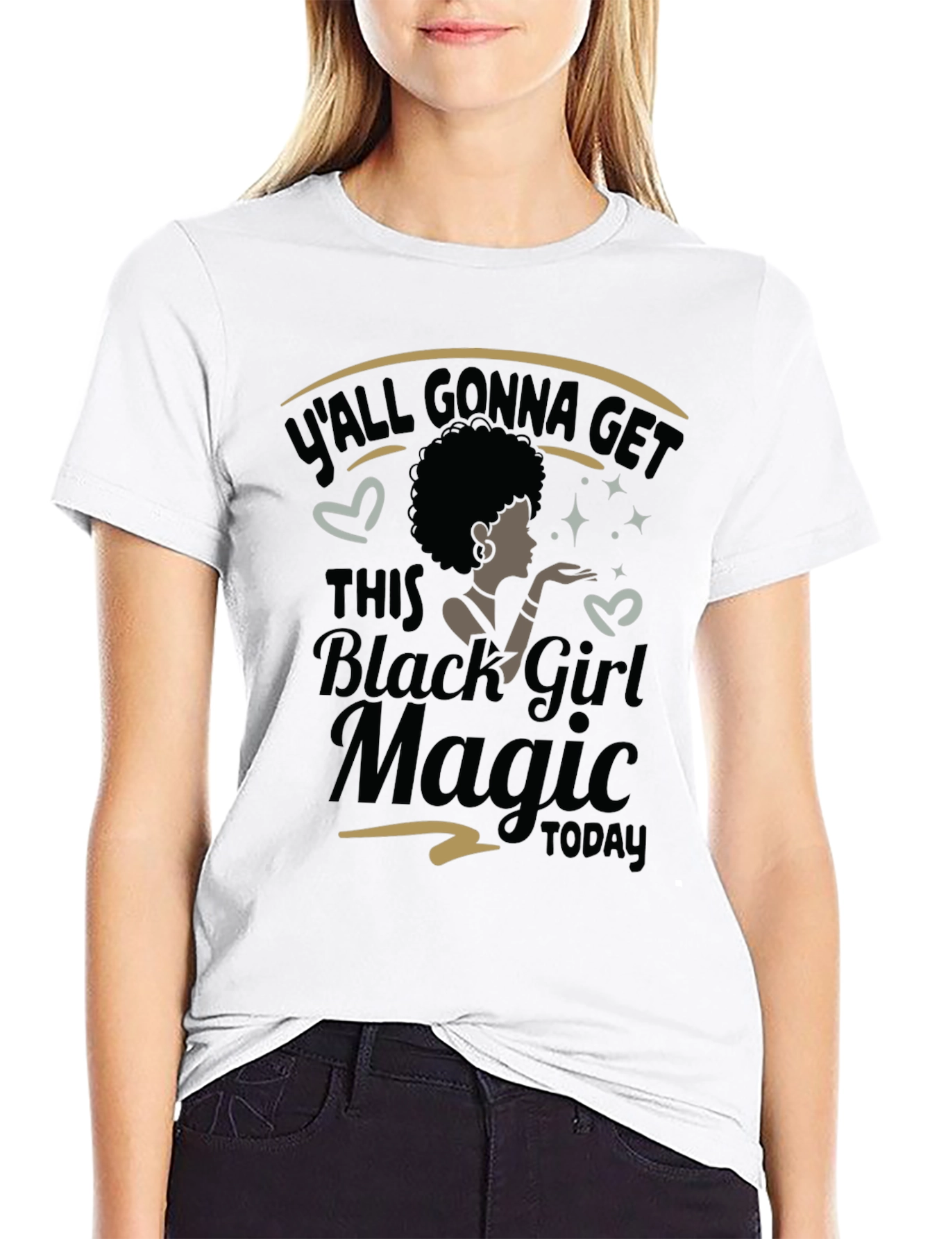 Black Black Girl Magic T-Shirt view 9