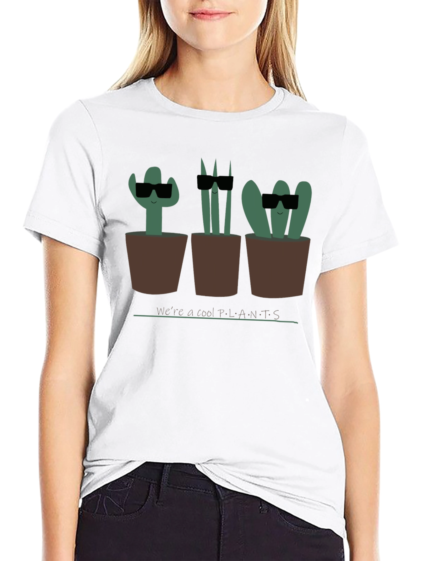 Black Cool Plants Graphic Tee - Unisex Black T-Shirt view 9