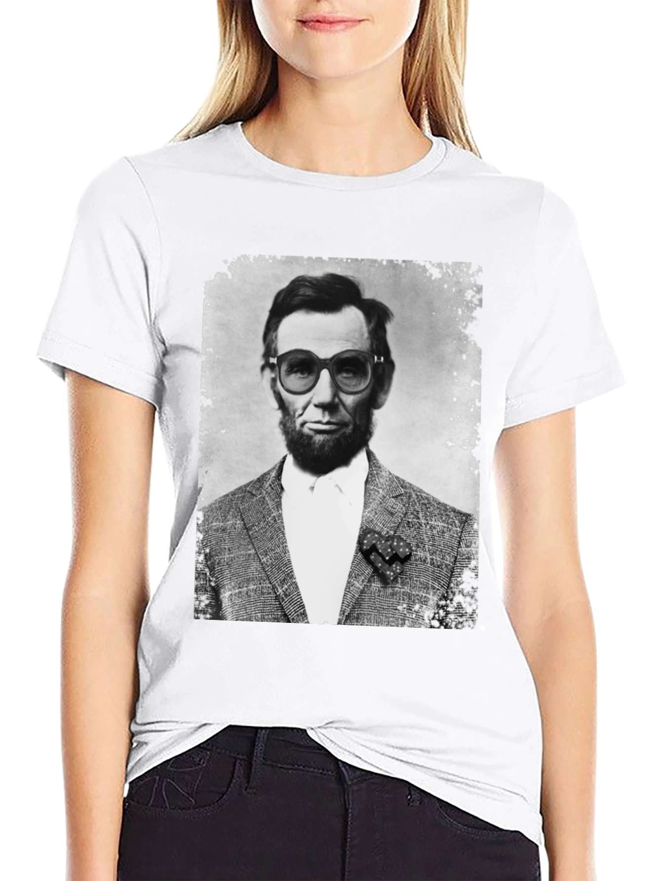 Black Abraham Lincoln in Shades T-Shirt view 9