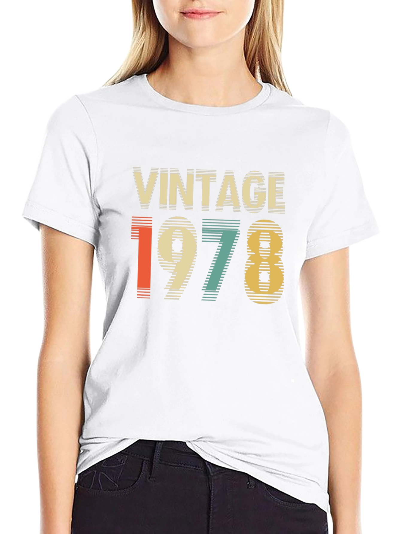 Black Vintage 1978 Graphic Tee - Retro Style view 9