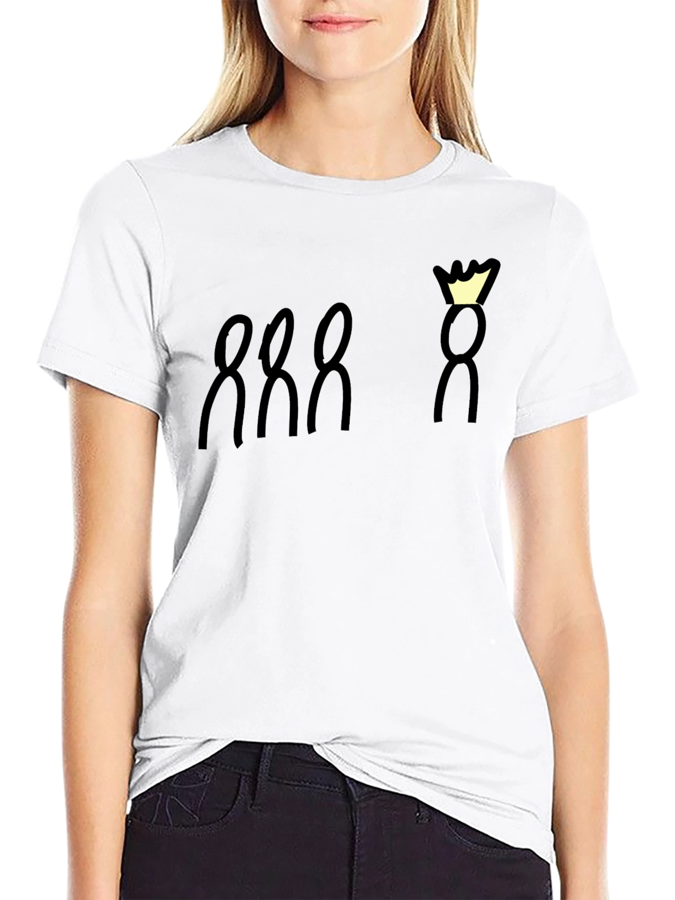 Black King and His Loyal Subjects Black Graphic Tee view 9