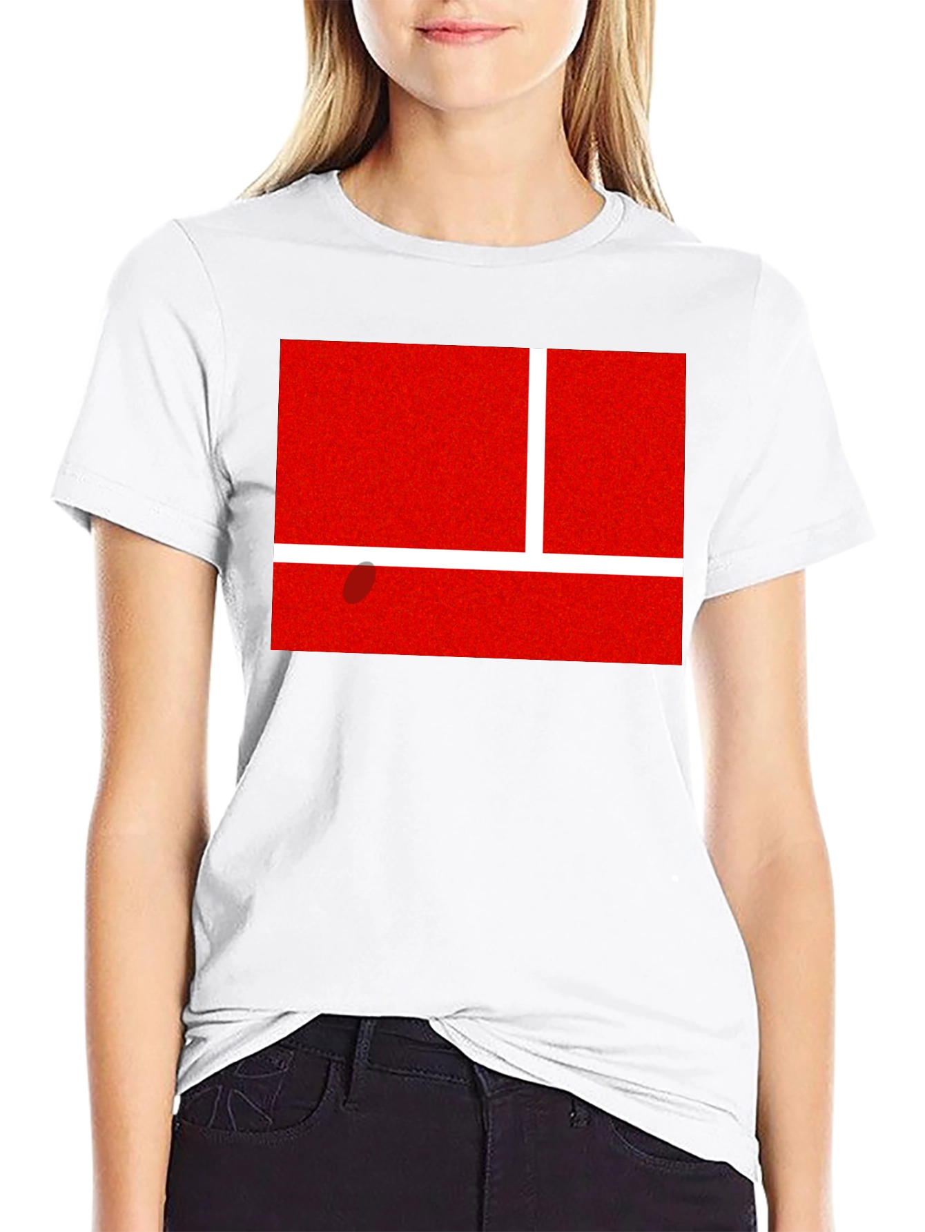 Black Tennis Court T-Shirt - Serve Up Style! view 9
