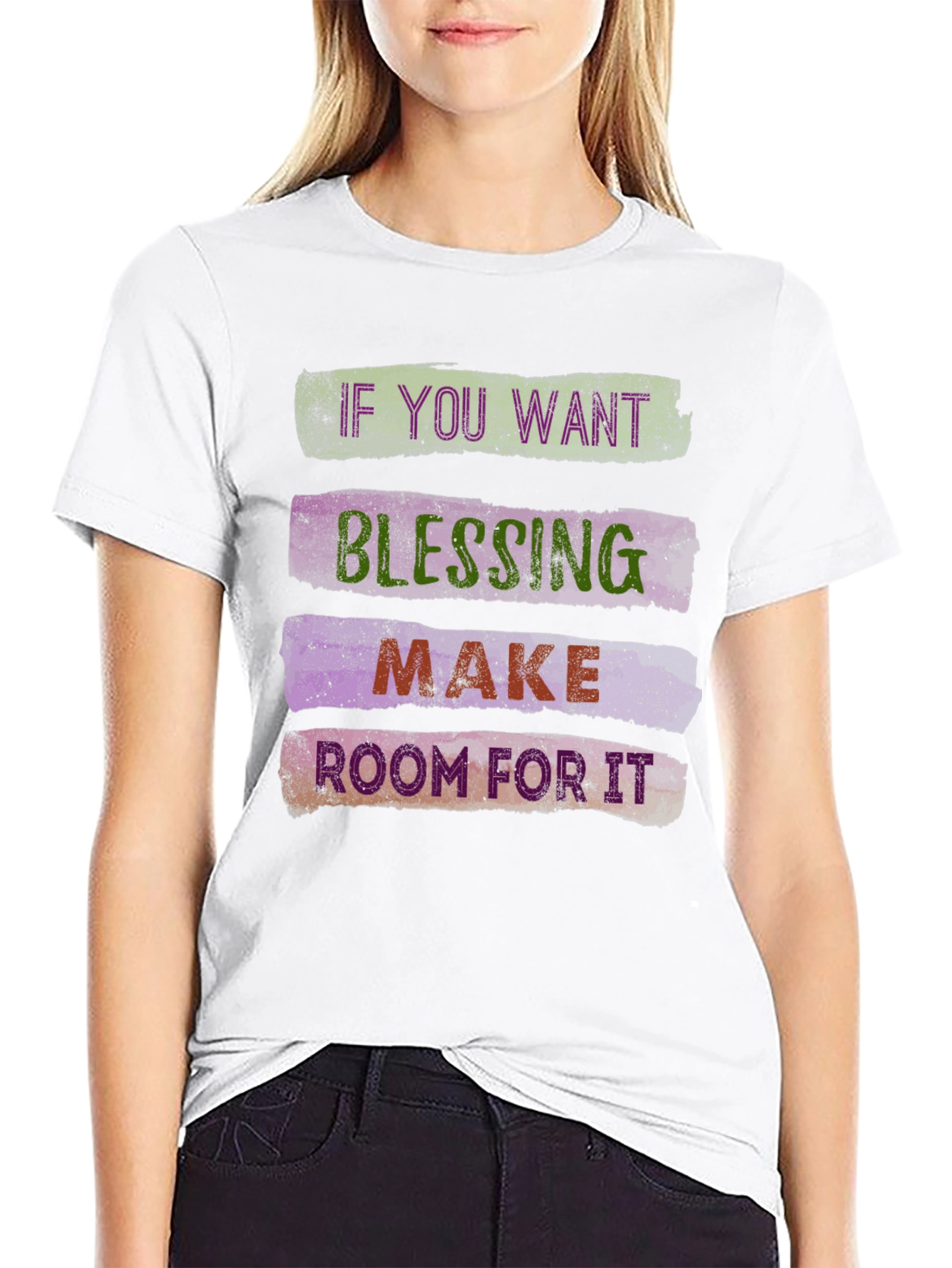 Black Blessing Graphic Tee - Make Room For It Shirt view 9
