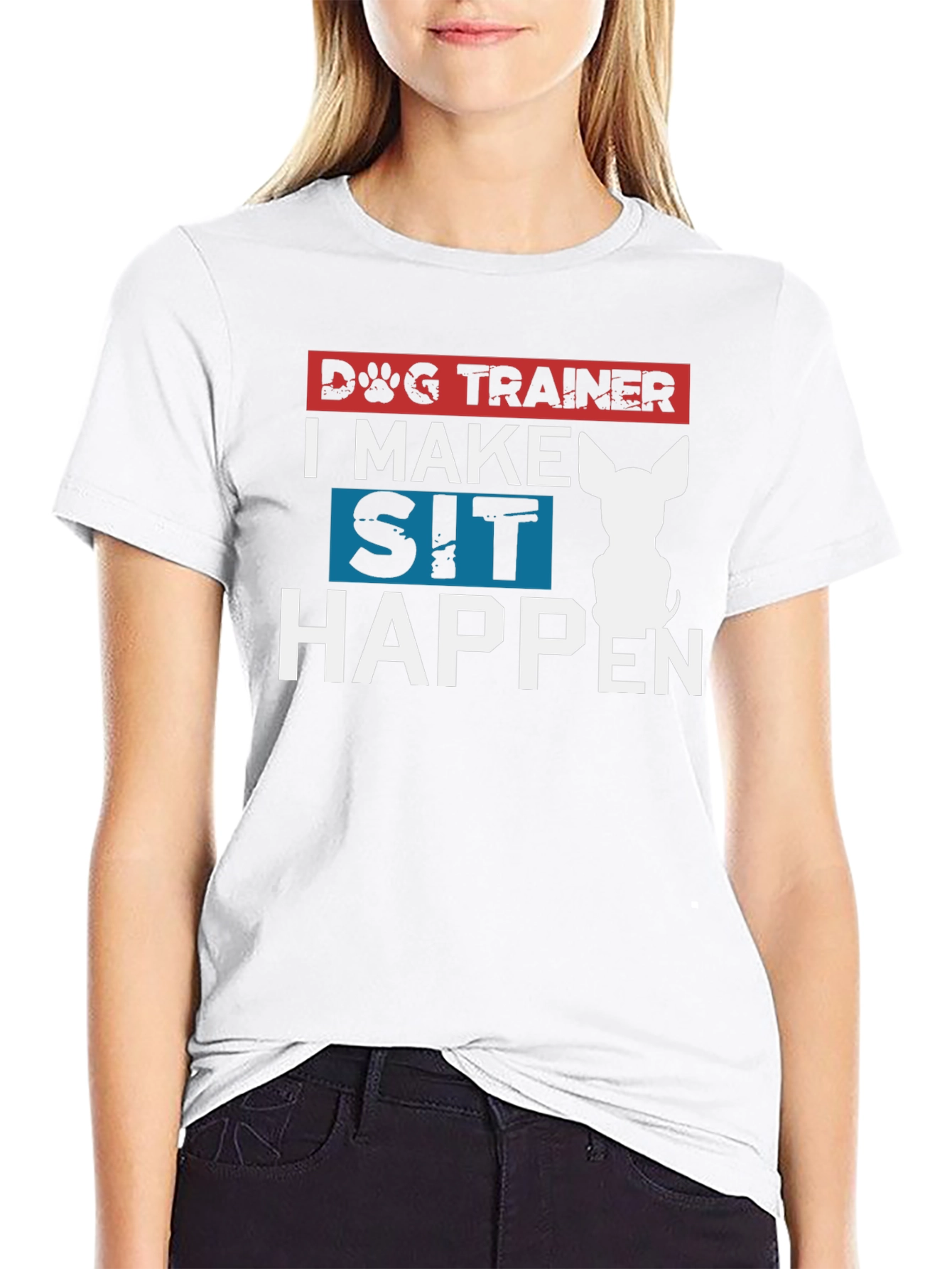 Black Dog Trainer T-Shirt - I Make Sit Happen view 9