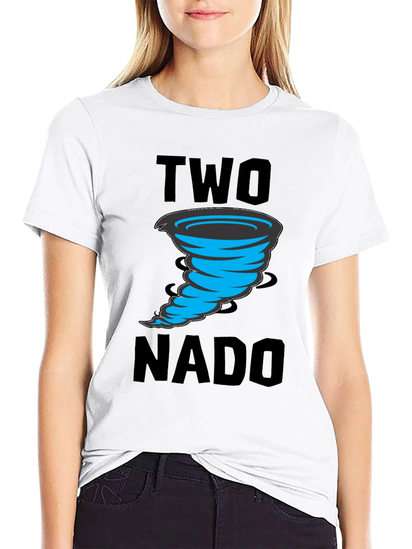 Black Two-nado Graphic T-Shirt view 9