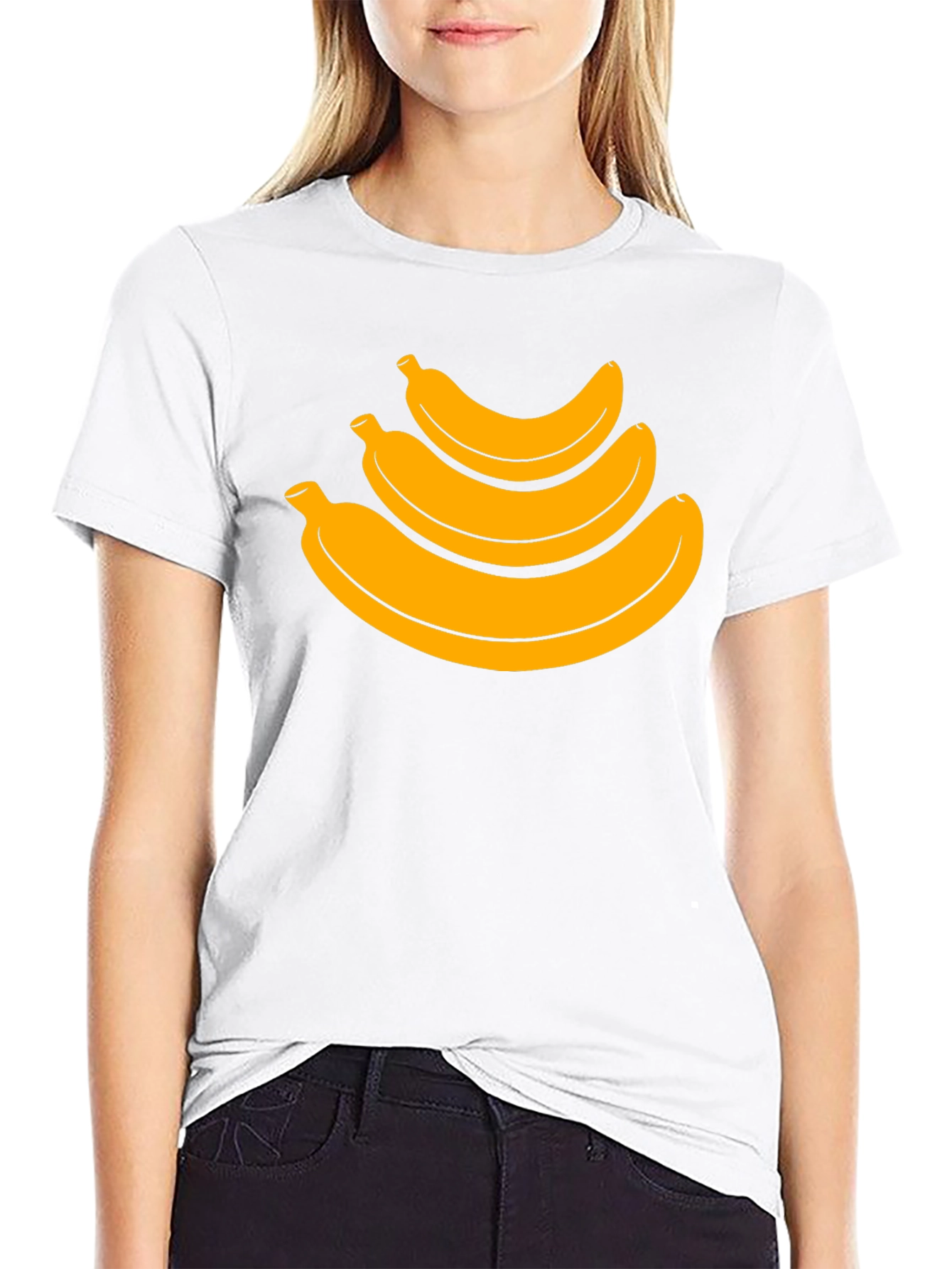 Black Banana Stack Graphic Tee - Casual Black T-Shirt view 9