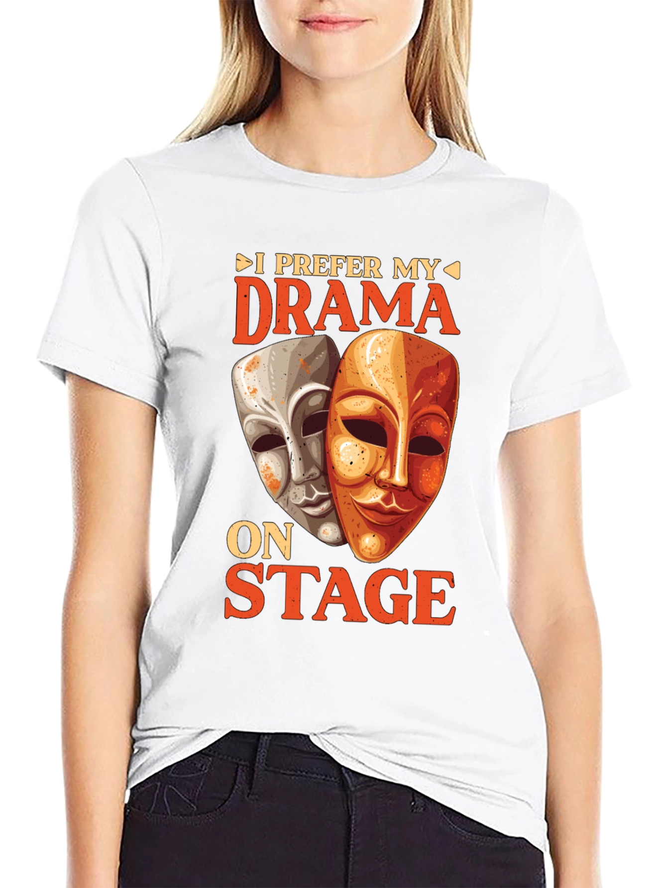 Black Drama On Stage Graphic Tee view 9