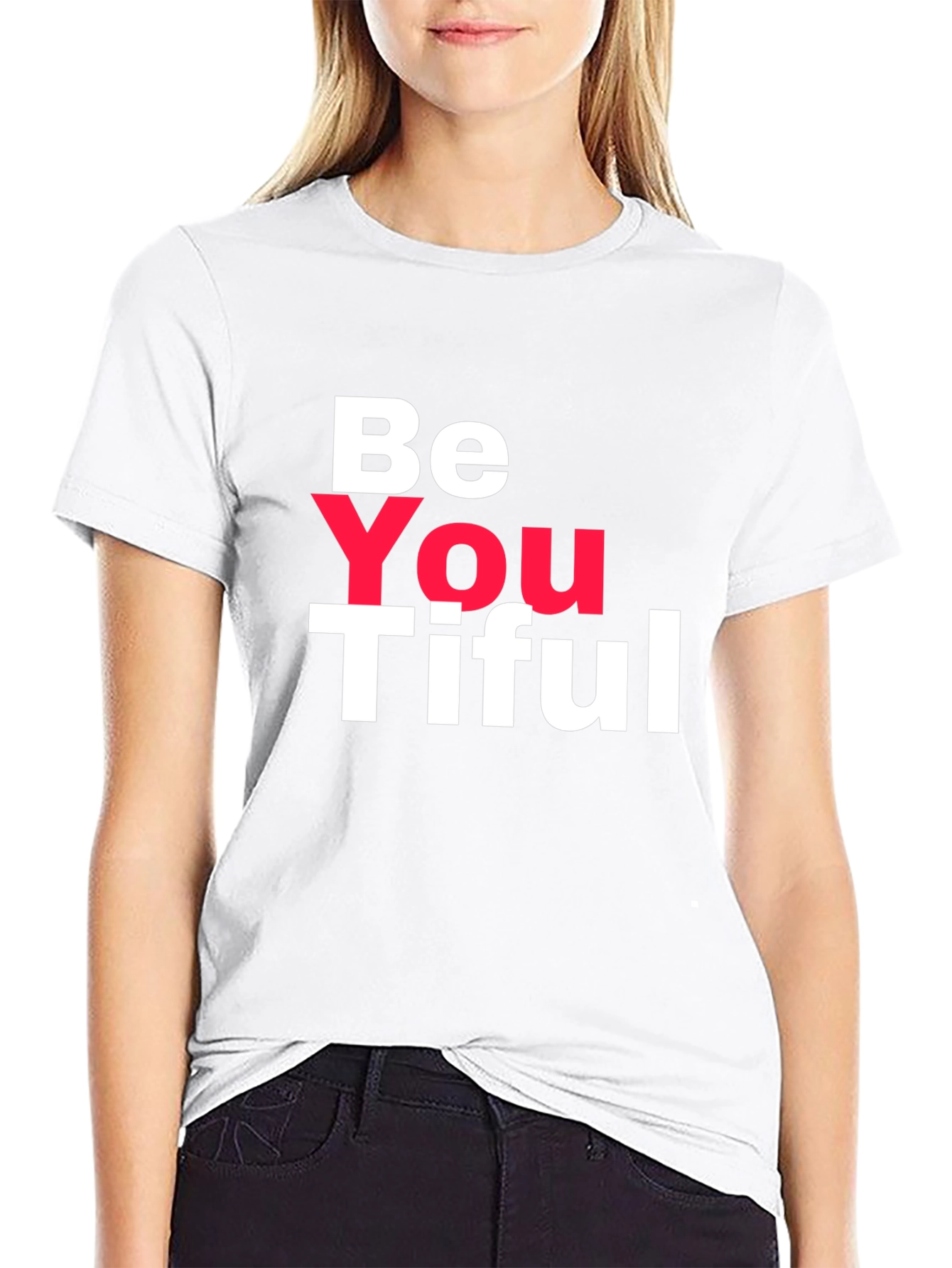 Black Be You Tiful Black T-Shirt view 9