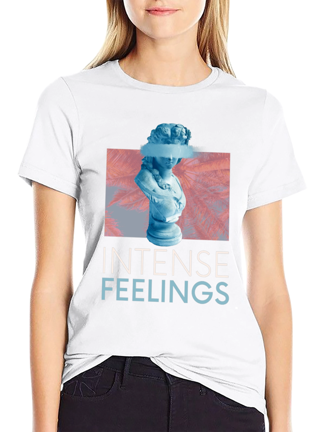 Black Intense Feelings Graphic Tee - Trendy Streetwear view 9
