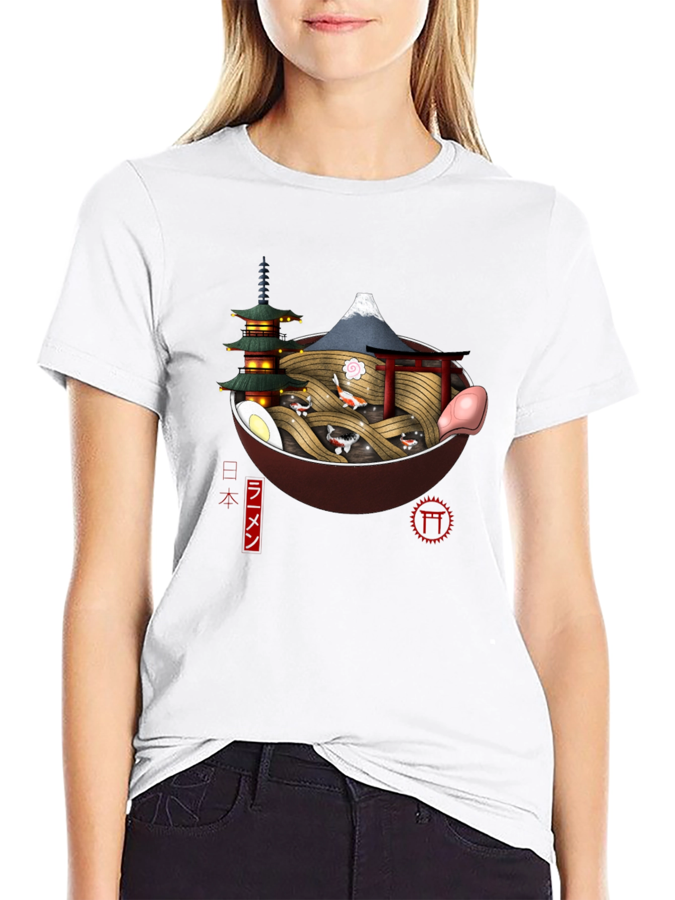 Ramen Bowl Japan Black T-Shirt - 9
