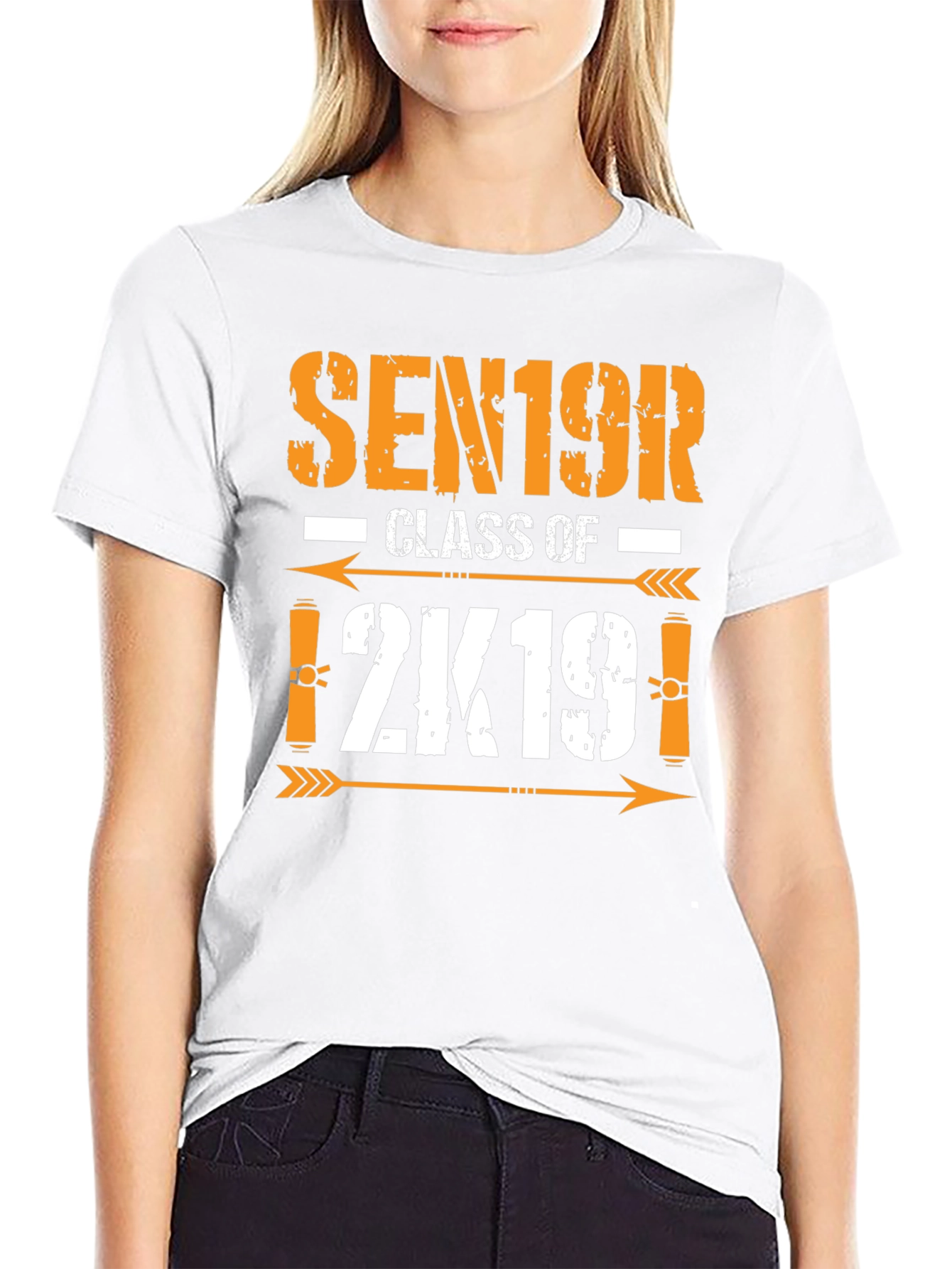 Black Senior Class of 2K19 T-Shirt view 9
