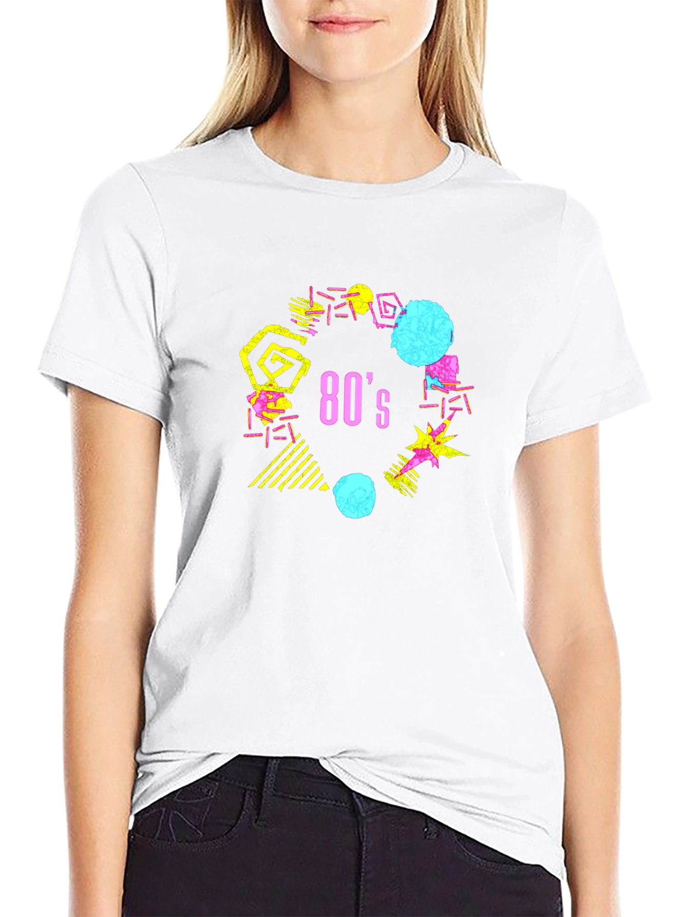 Black Retro 80's Graphic T-Shirt view 9
