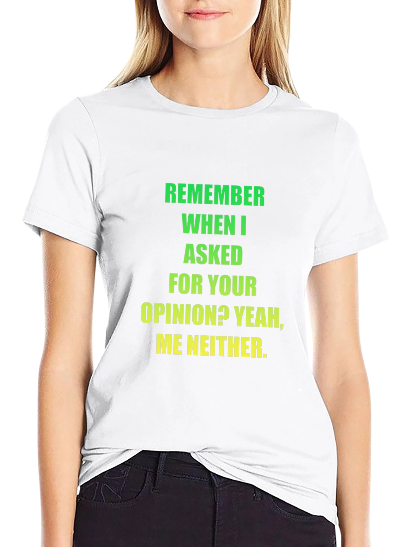 Black Funny Opinion T-Shirt - Sarcastic Statement Tee view 9