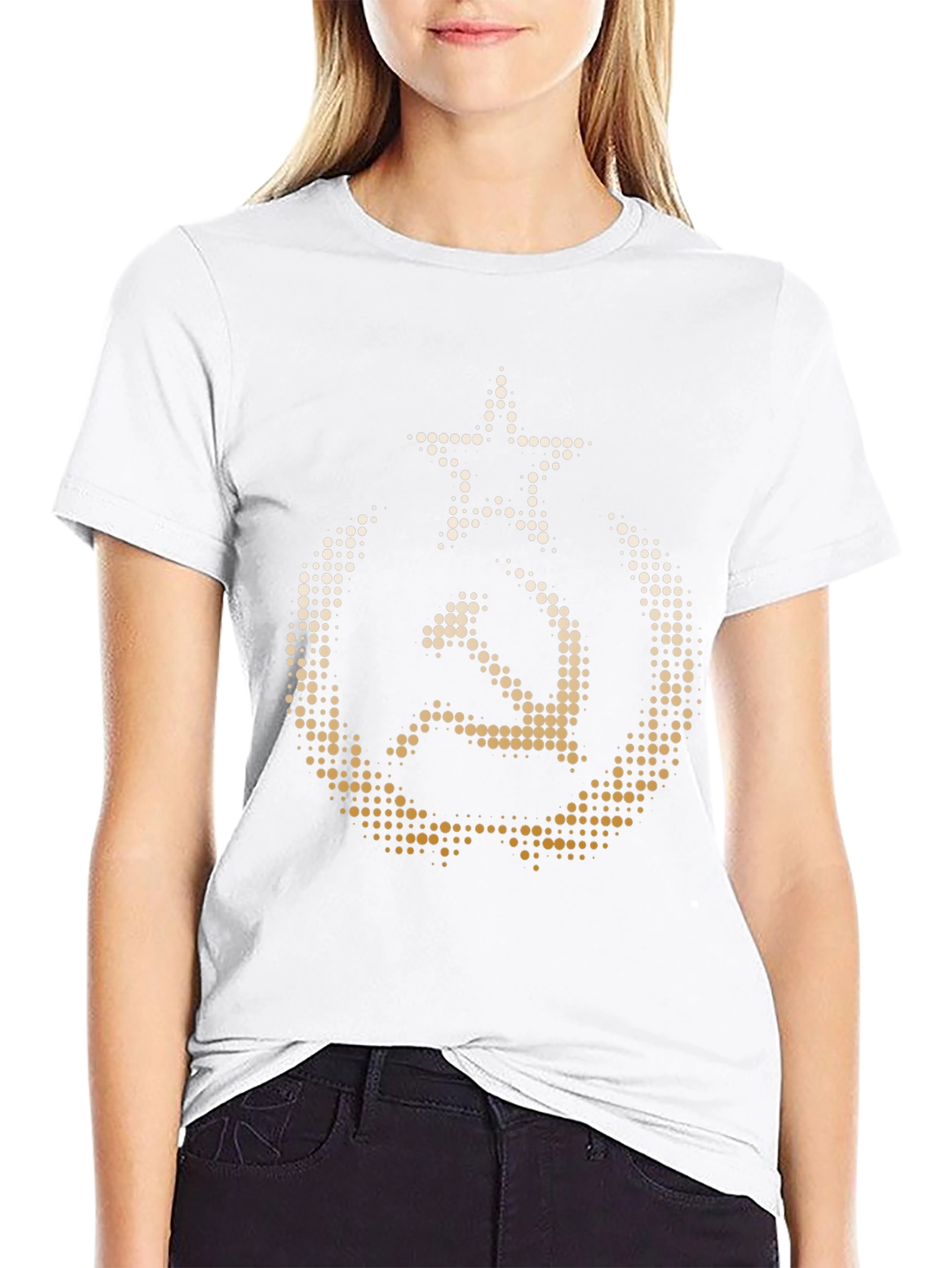 Black Hammer & Sickle Star T-Shirt - Soviet Union Retro Tee view 9