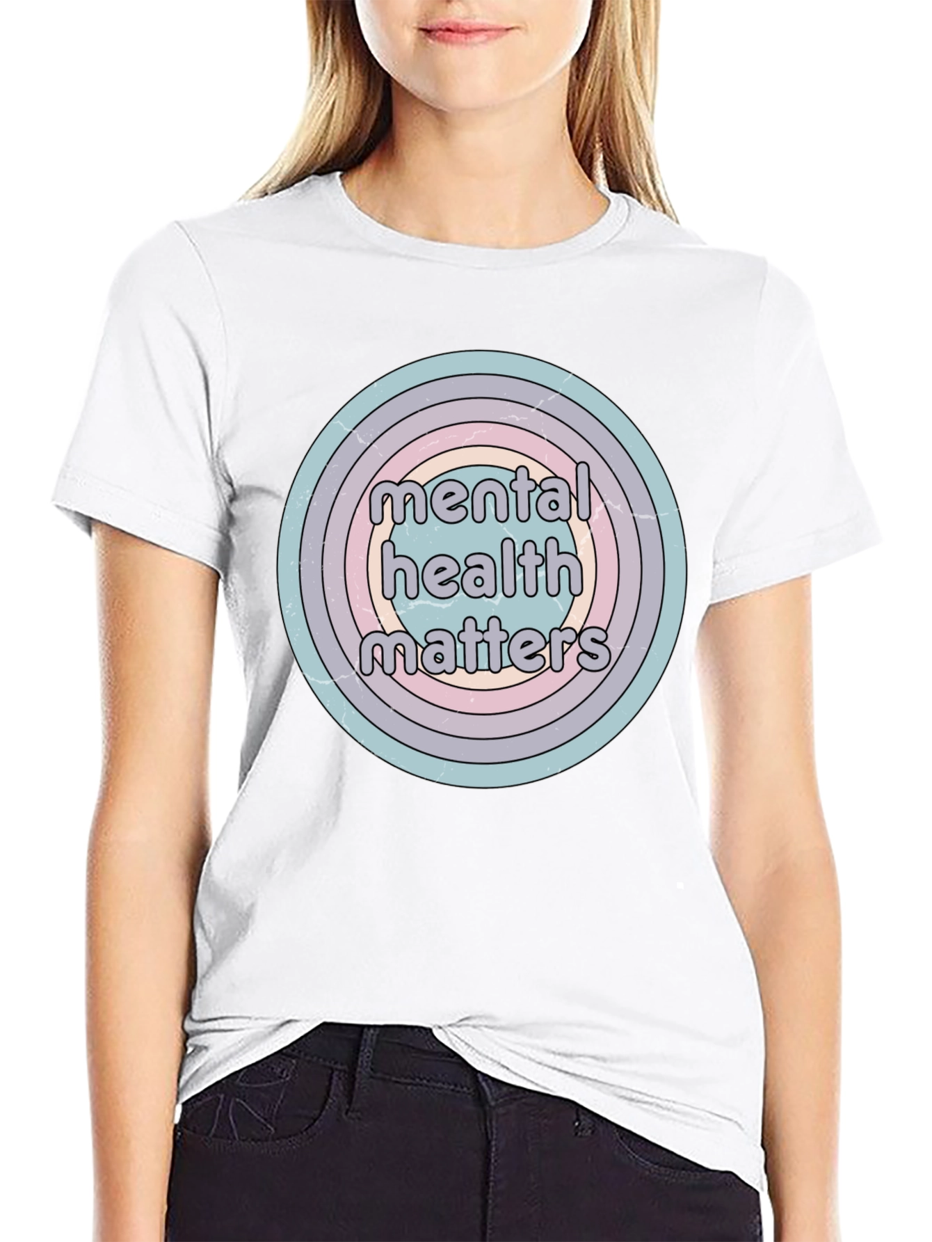 Black Mental Health Matters Graphic Tee - Unisex view 9