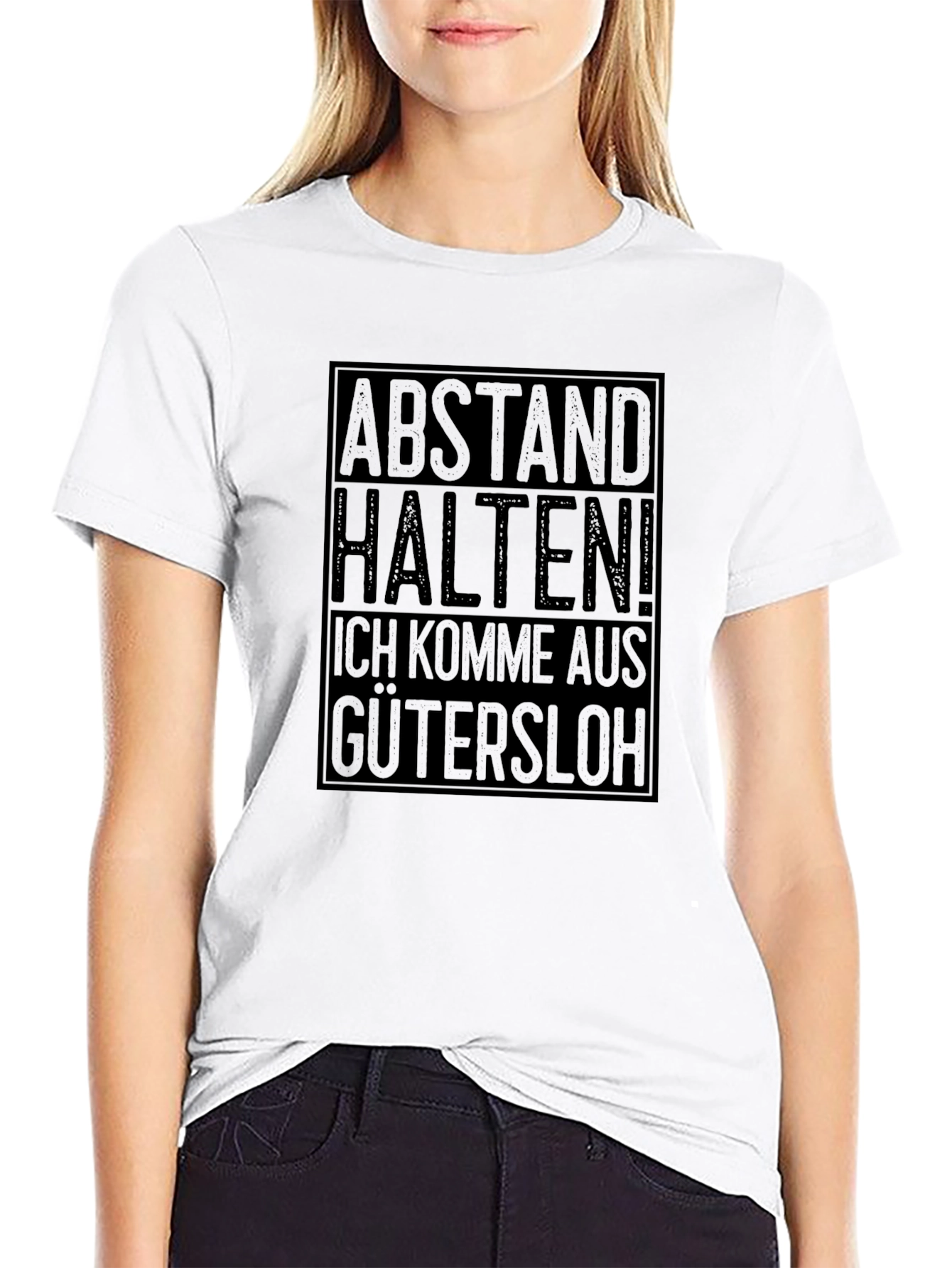 Black Abstand Halten Gütersloh Black T-Shirt view 9