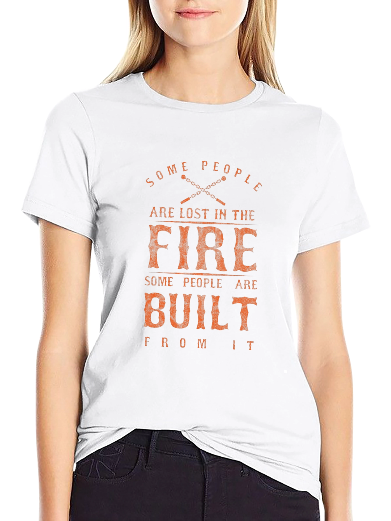 Black Built From Fire Graphic Tee view 9
